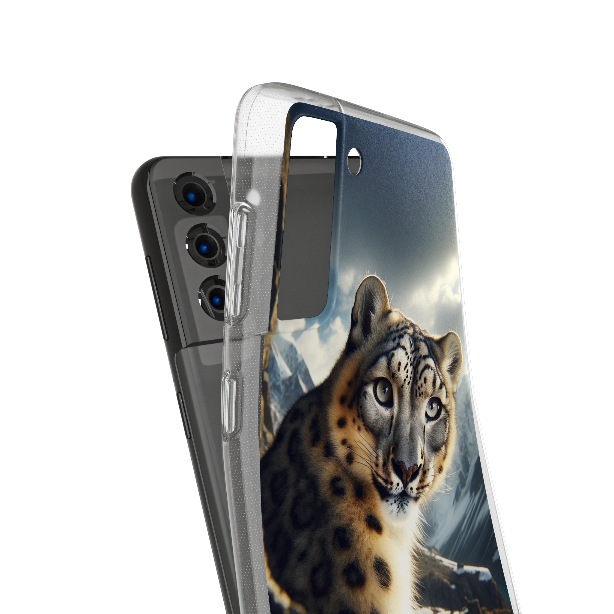 Snow Leopard - Soft Phone Case