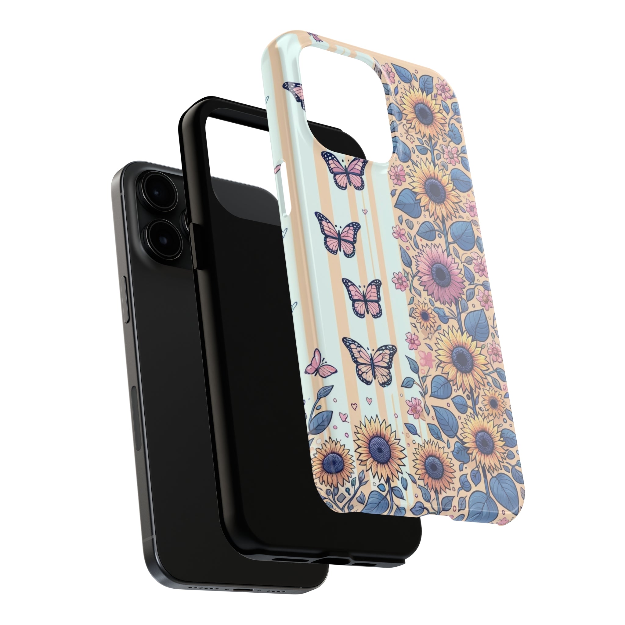 Butterflies and Sunflowers - Tough Phone Case