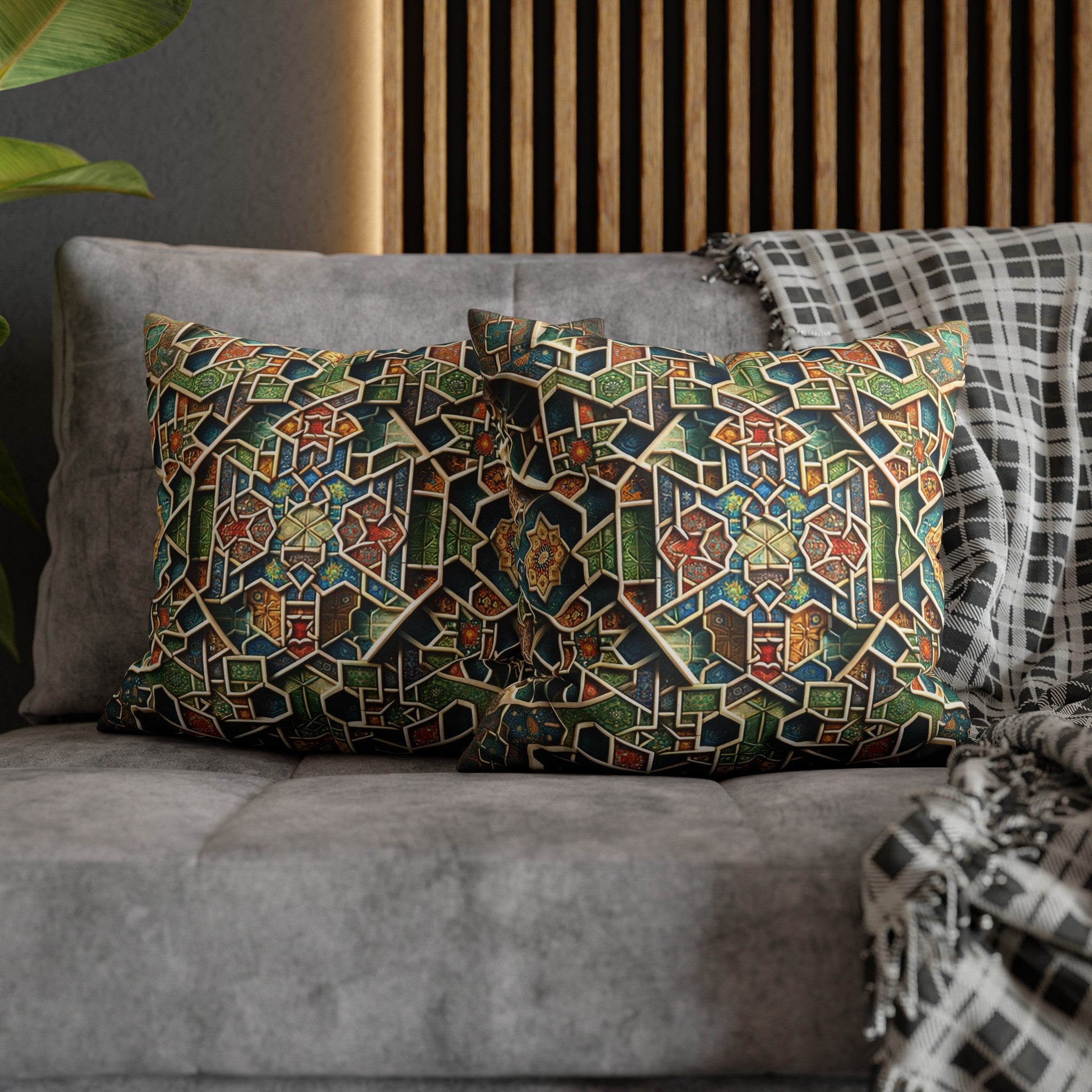 Persian Art (2) - Suede Square Pillowcase