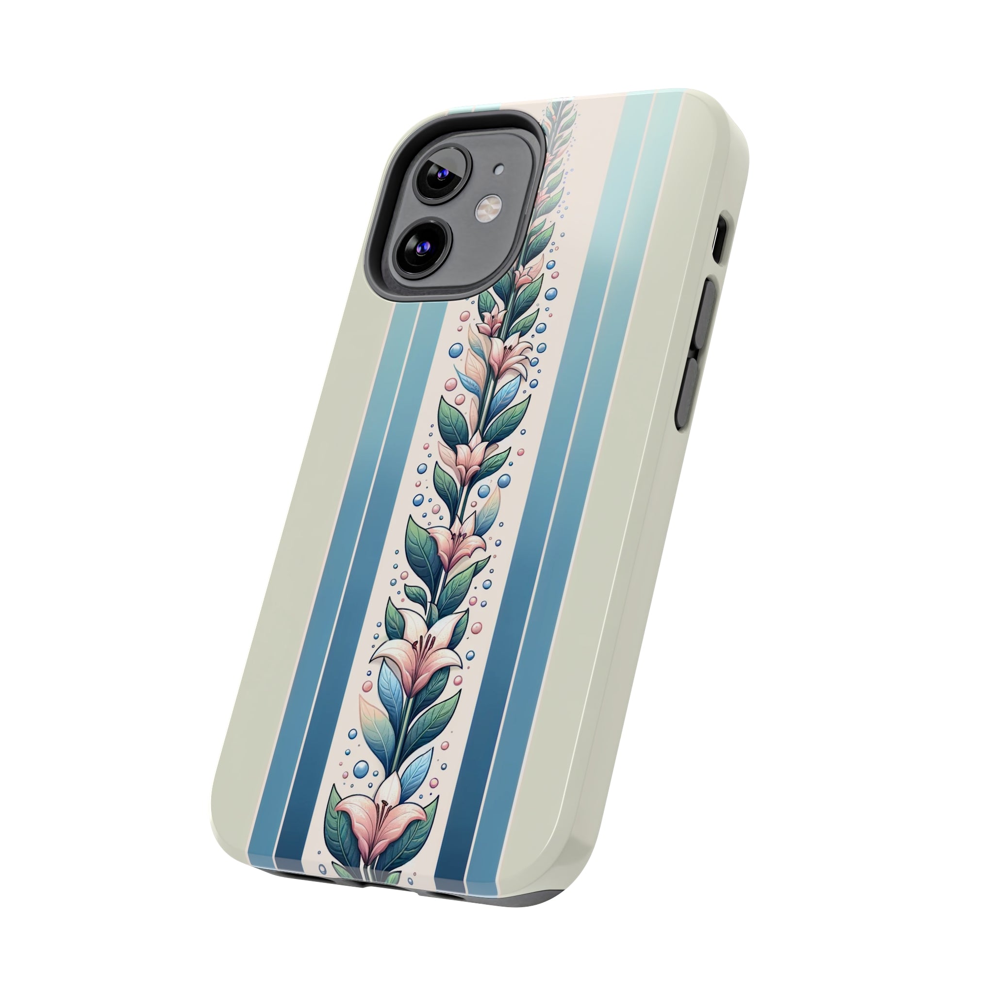 Lilies and leaves - Tough Phone Case