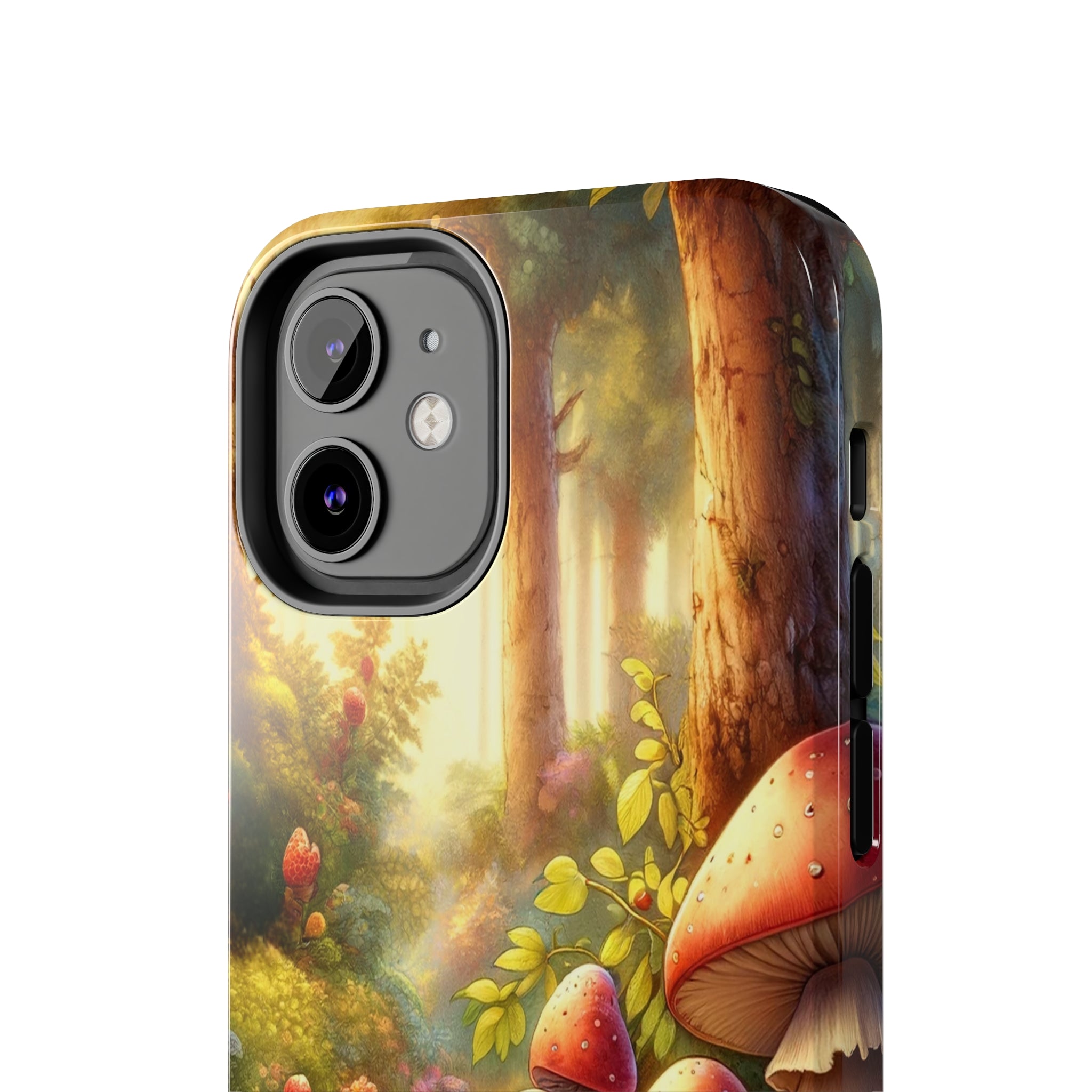 Gnomes sitting under mushroom - Tough Phone Case