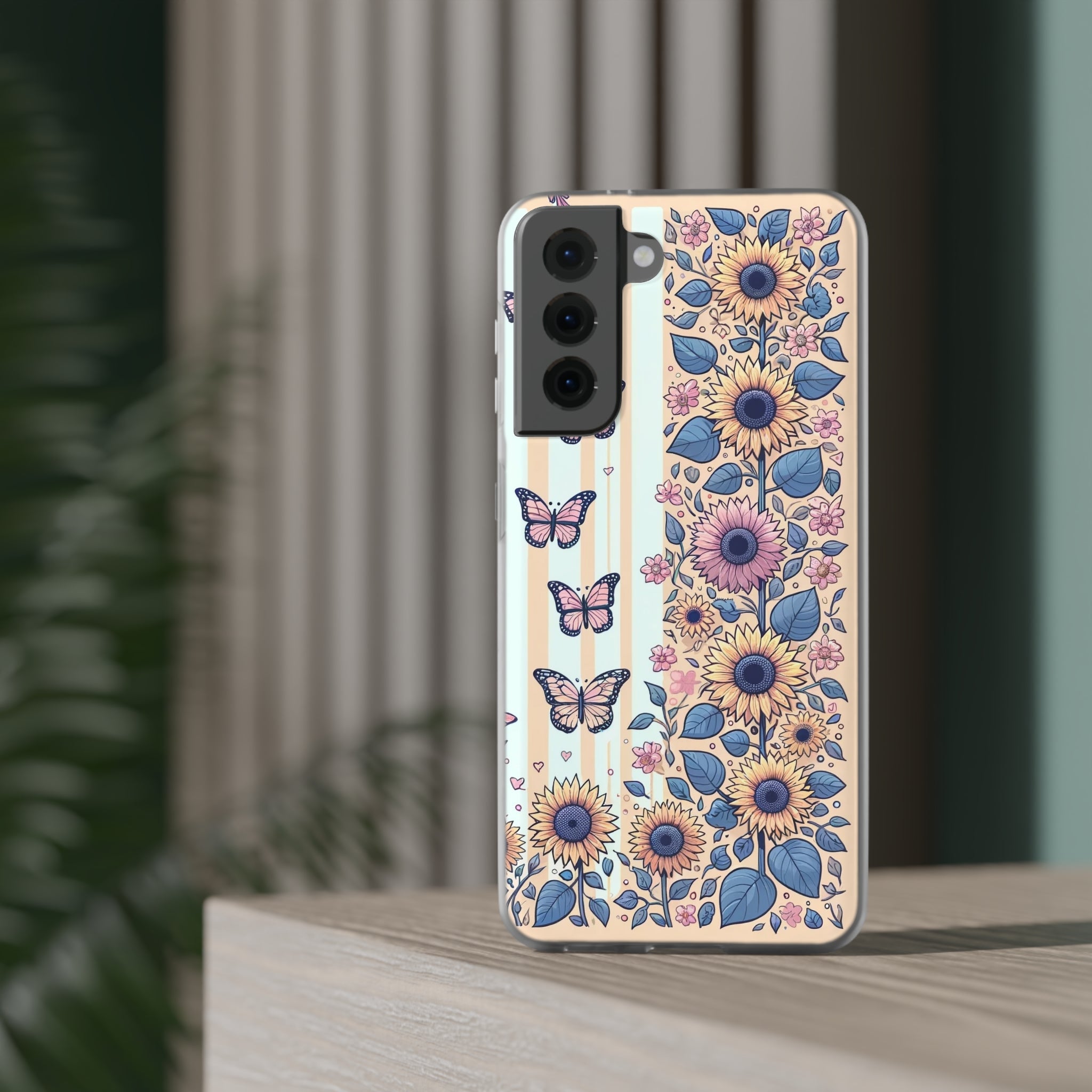 Sunflowers and butterflies - Flexi Case (Samsung only)