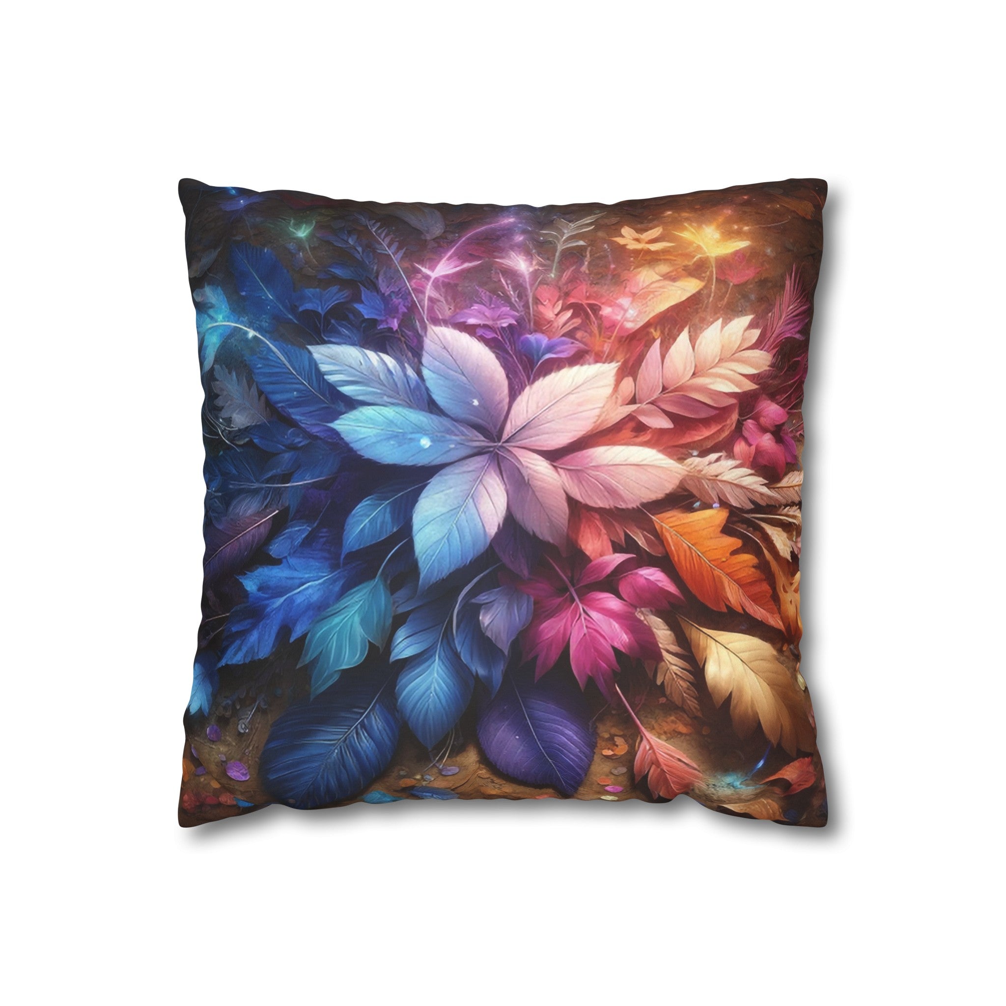 Magical leaves (2) - Suede Square Pillowcase