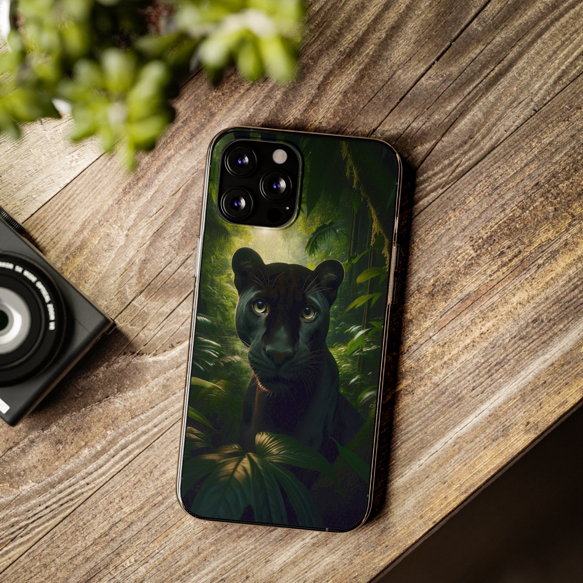 Curious Panther - Soft Phone Case