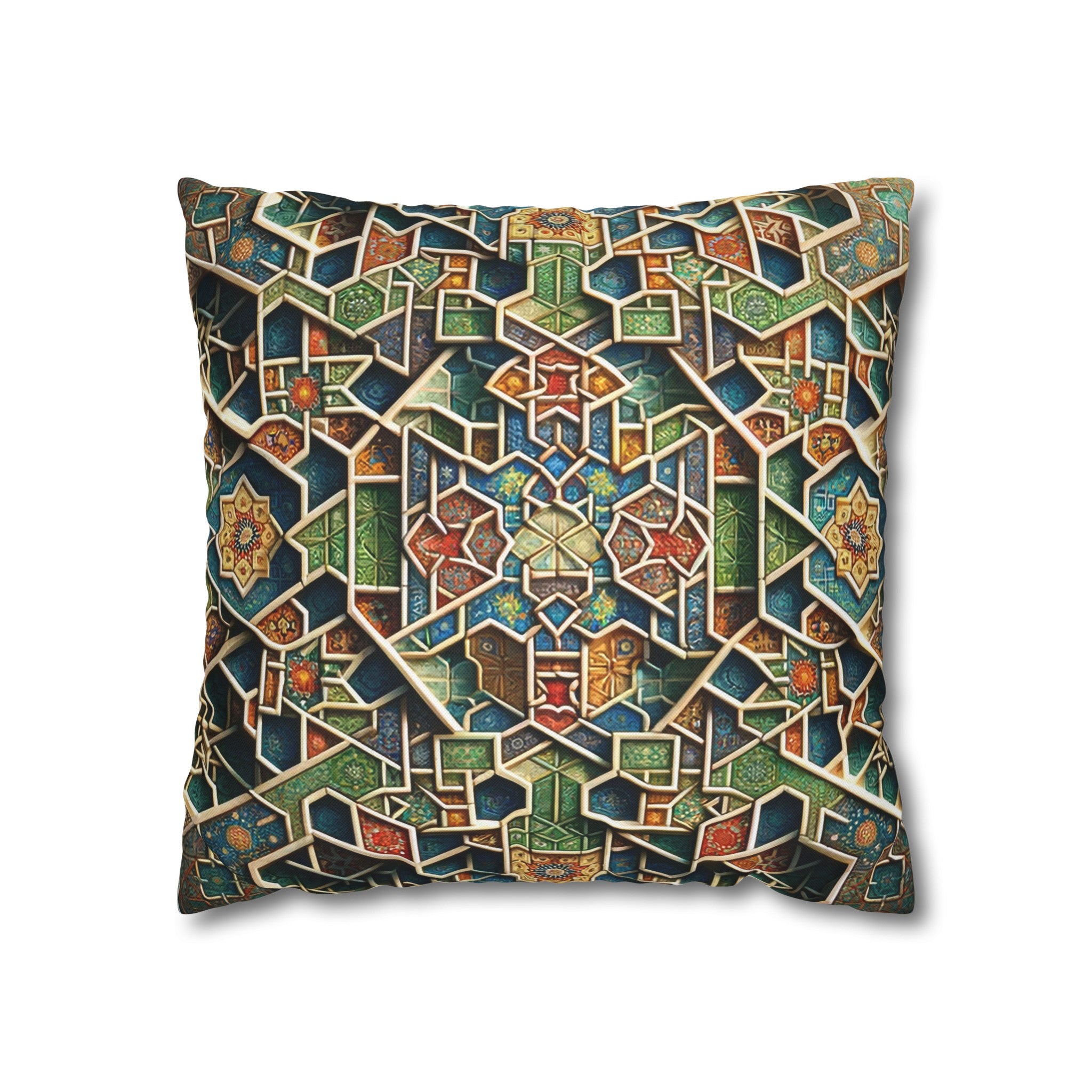 Persian Art 2 - Polyester Square Pillowcase