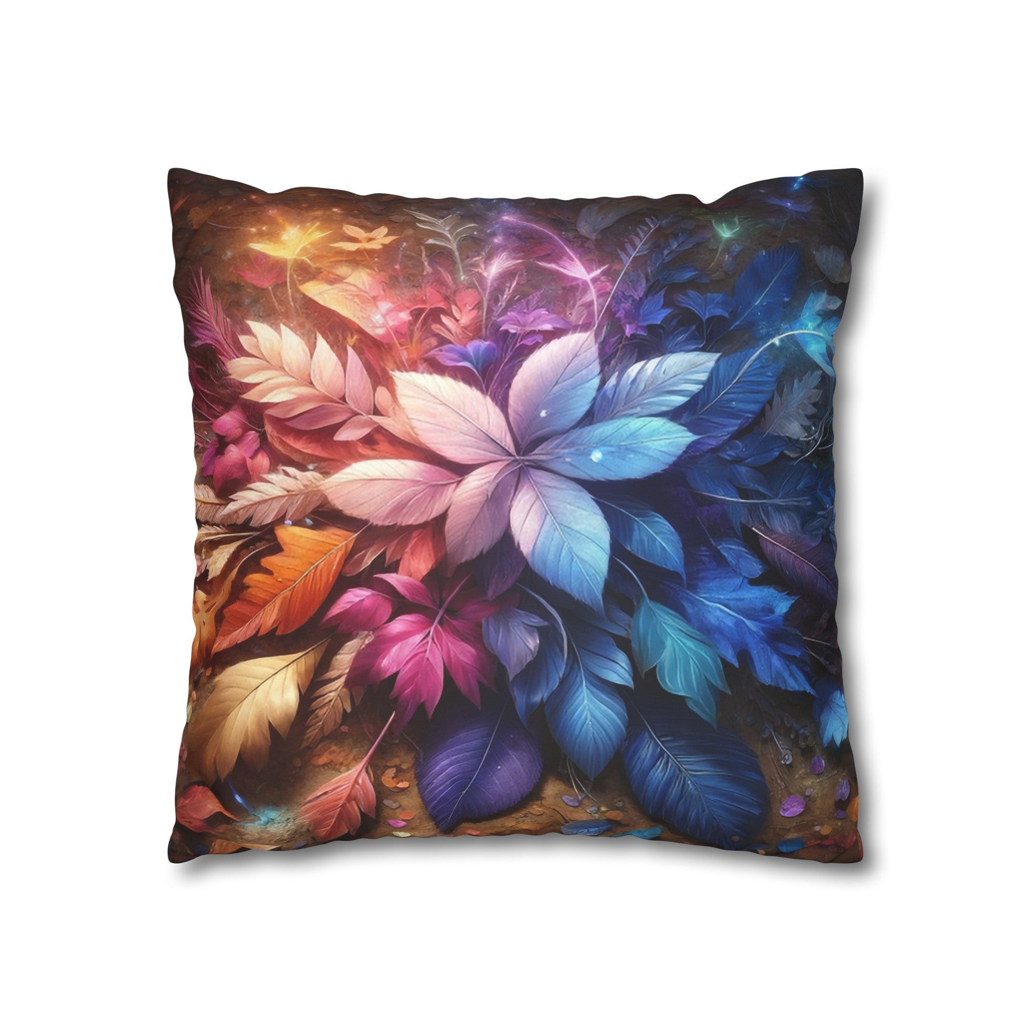 Magical leaves (2) - Suede Square Pillowcase