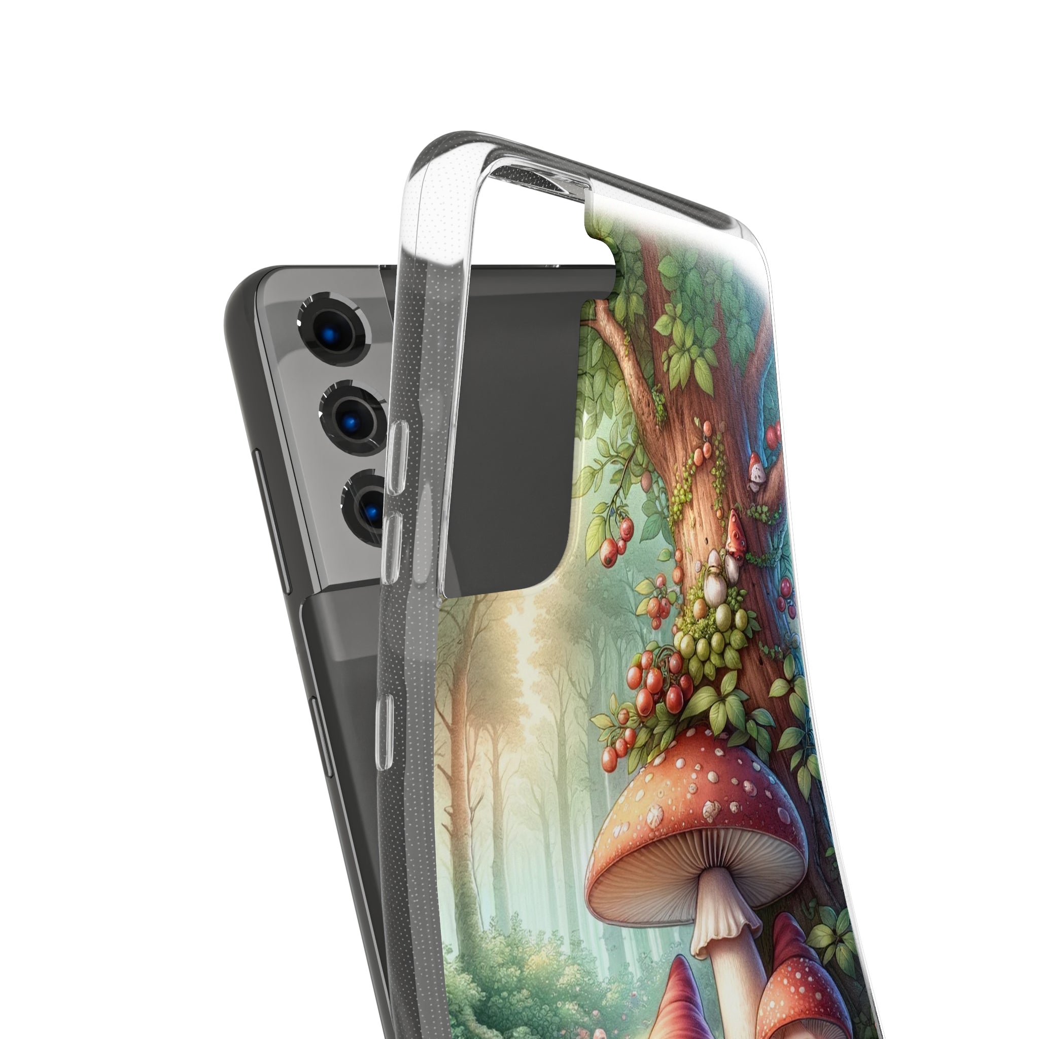 Gnomes and mushrooms - Soft Phone Case