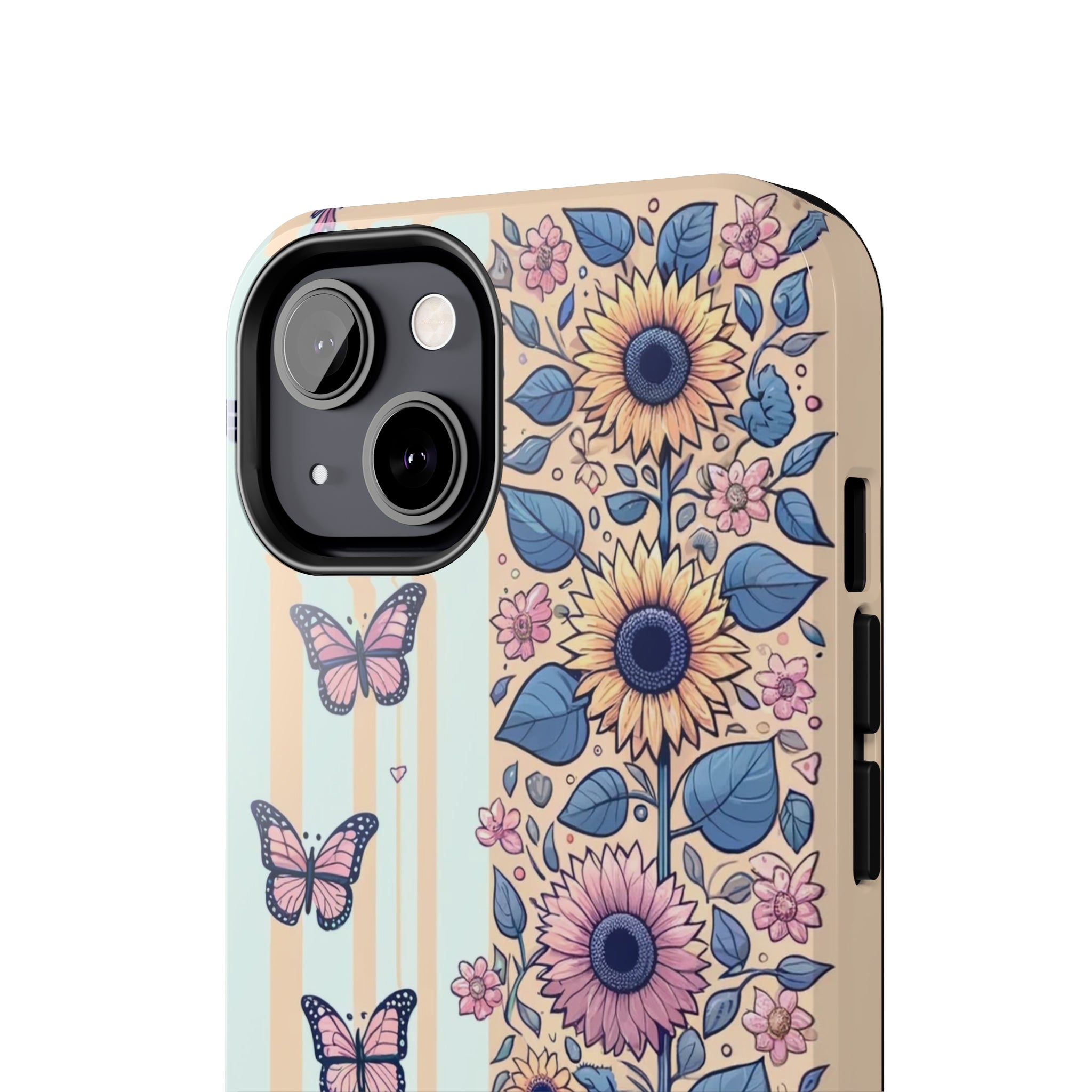 Butterflies and Sunflowers - Tough Phone Case