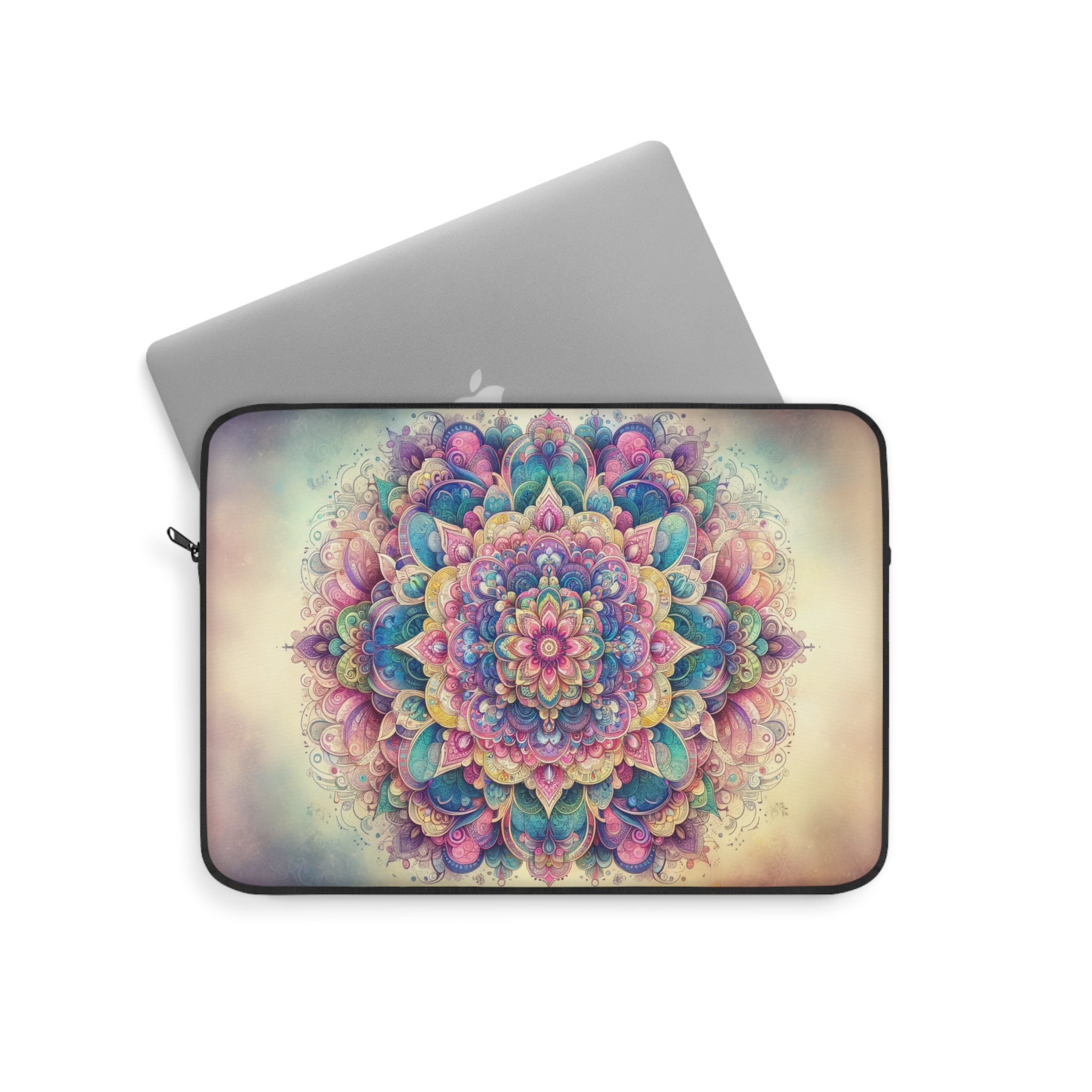 Pastel coloured Mandala - Laptop Sleeve