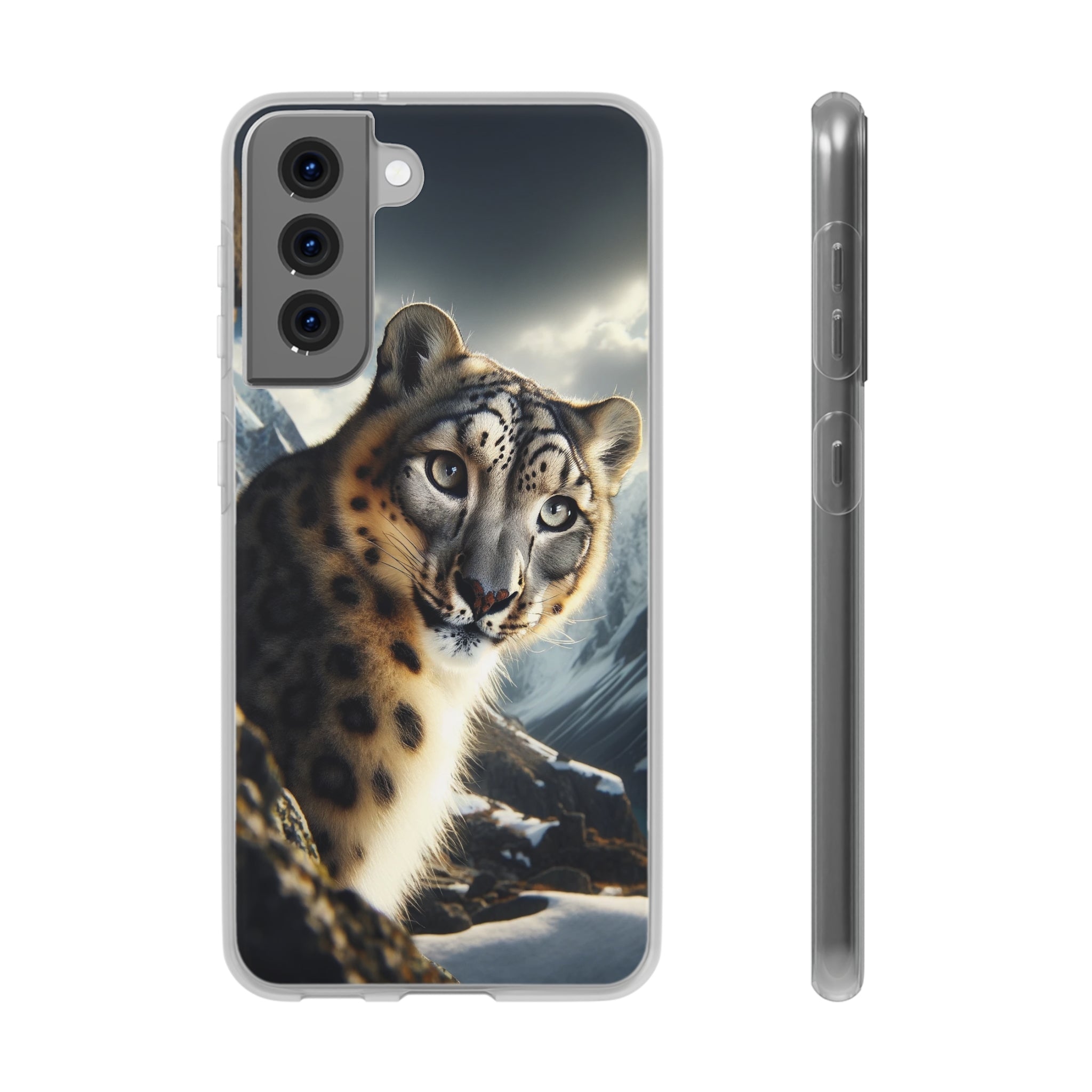 Curious Snow leopard - Flexi Case (Samsung only)