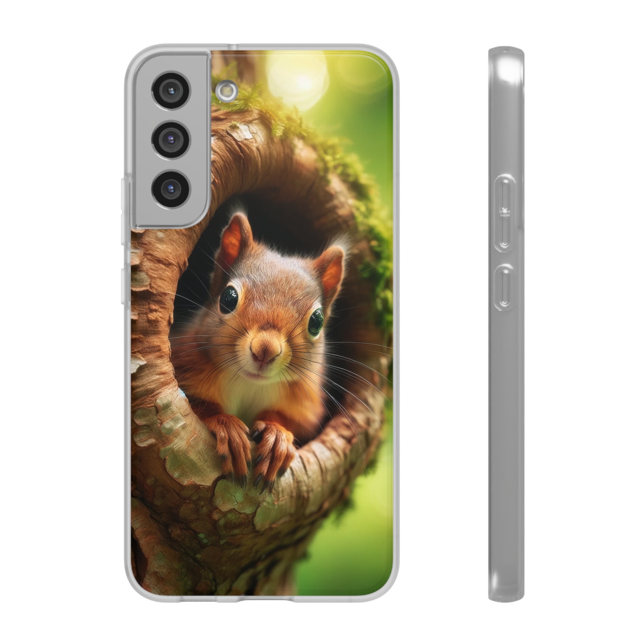 Squirrel in a treehole - Flexi Case (Samsung only)