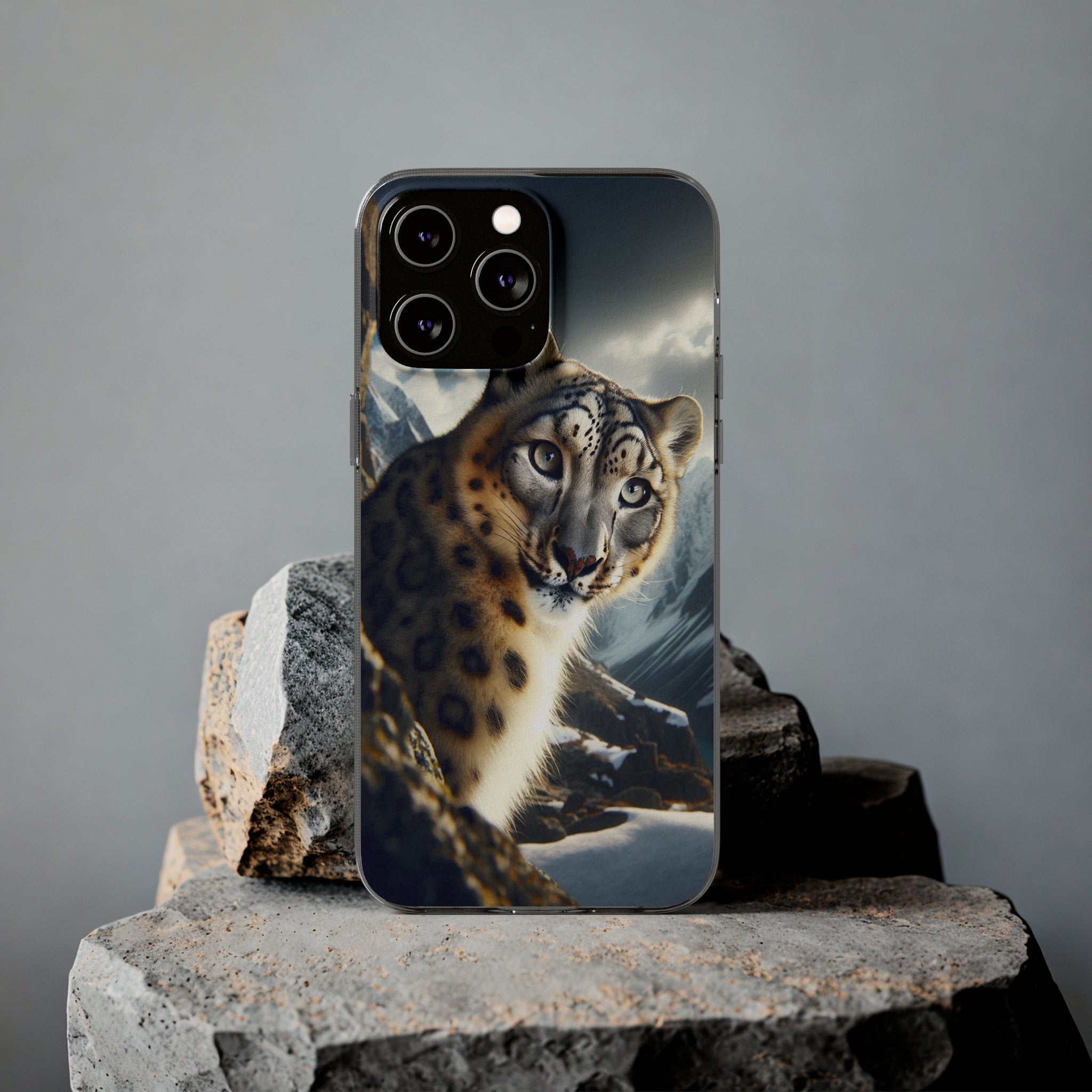 Snow Leopard - Soft Phone Case