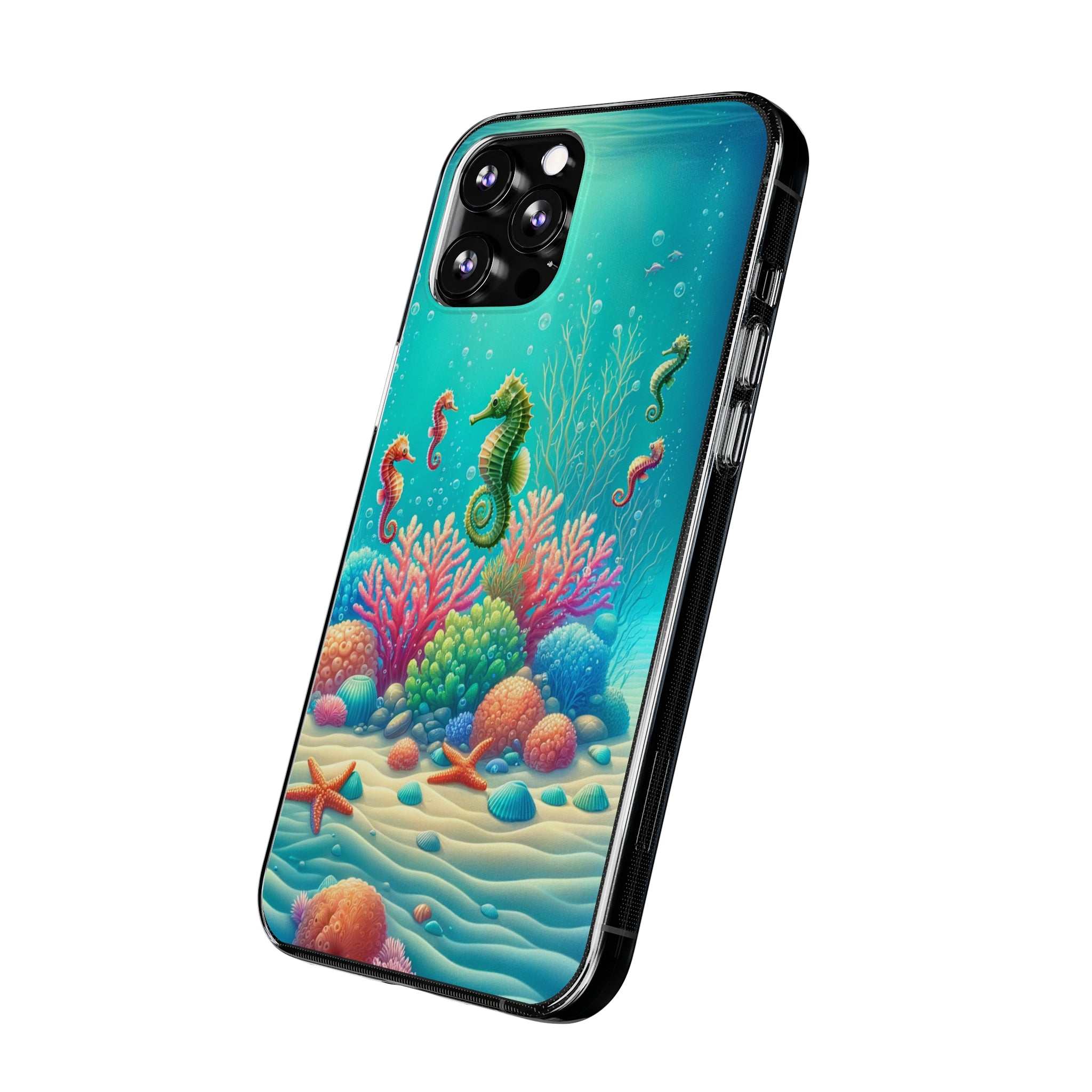 Seahorses - Soft Phone Case