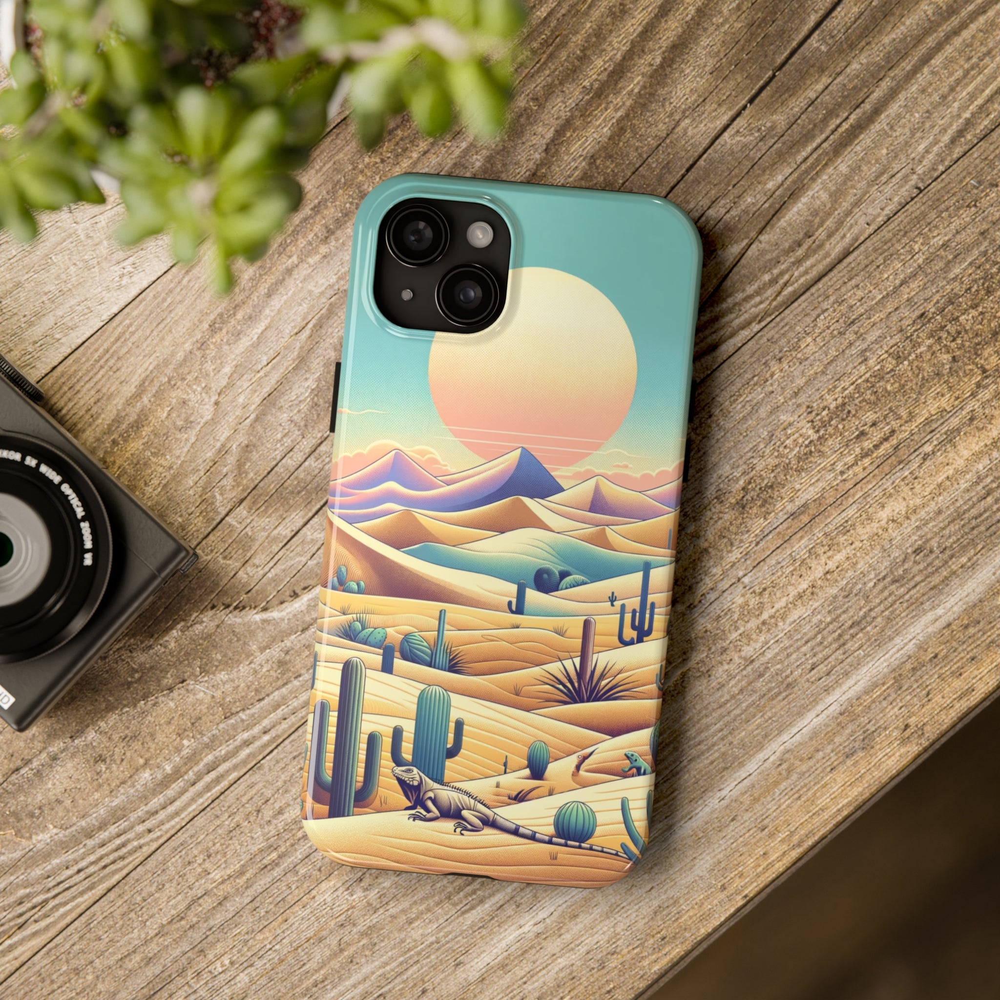 Iguana in the desert 2 - Tough Phone Case