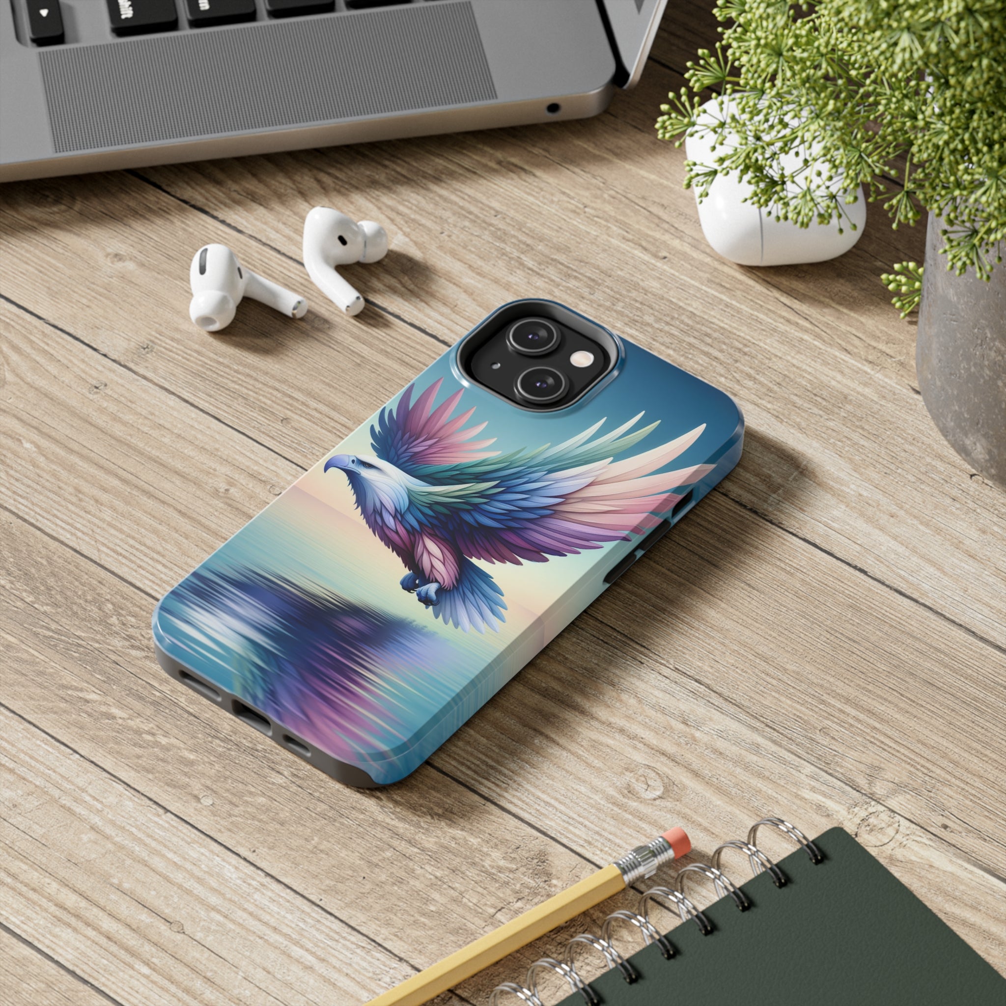 Eagle with colourful feathers - Tough Phone Case