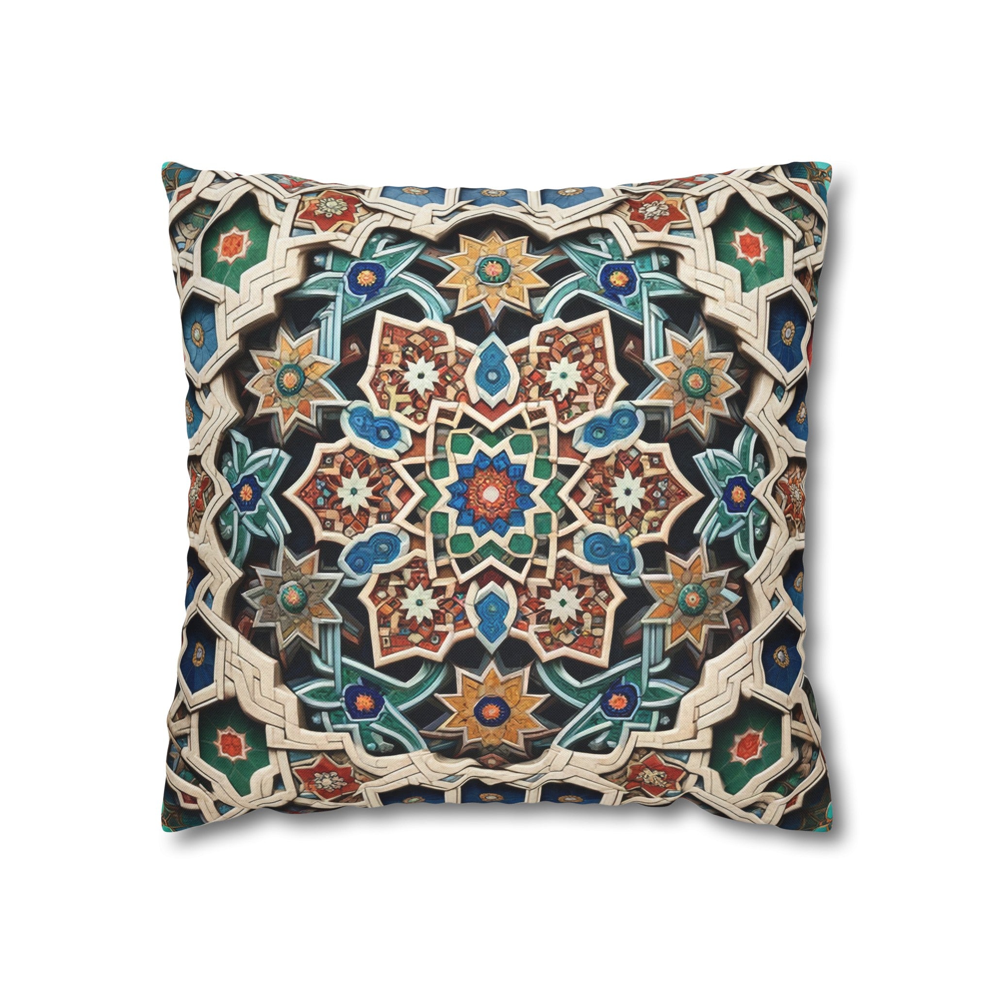 Persian Art 1 - Polyester Square Pillowcase