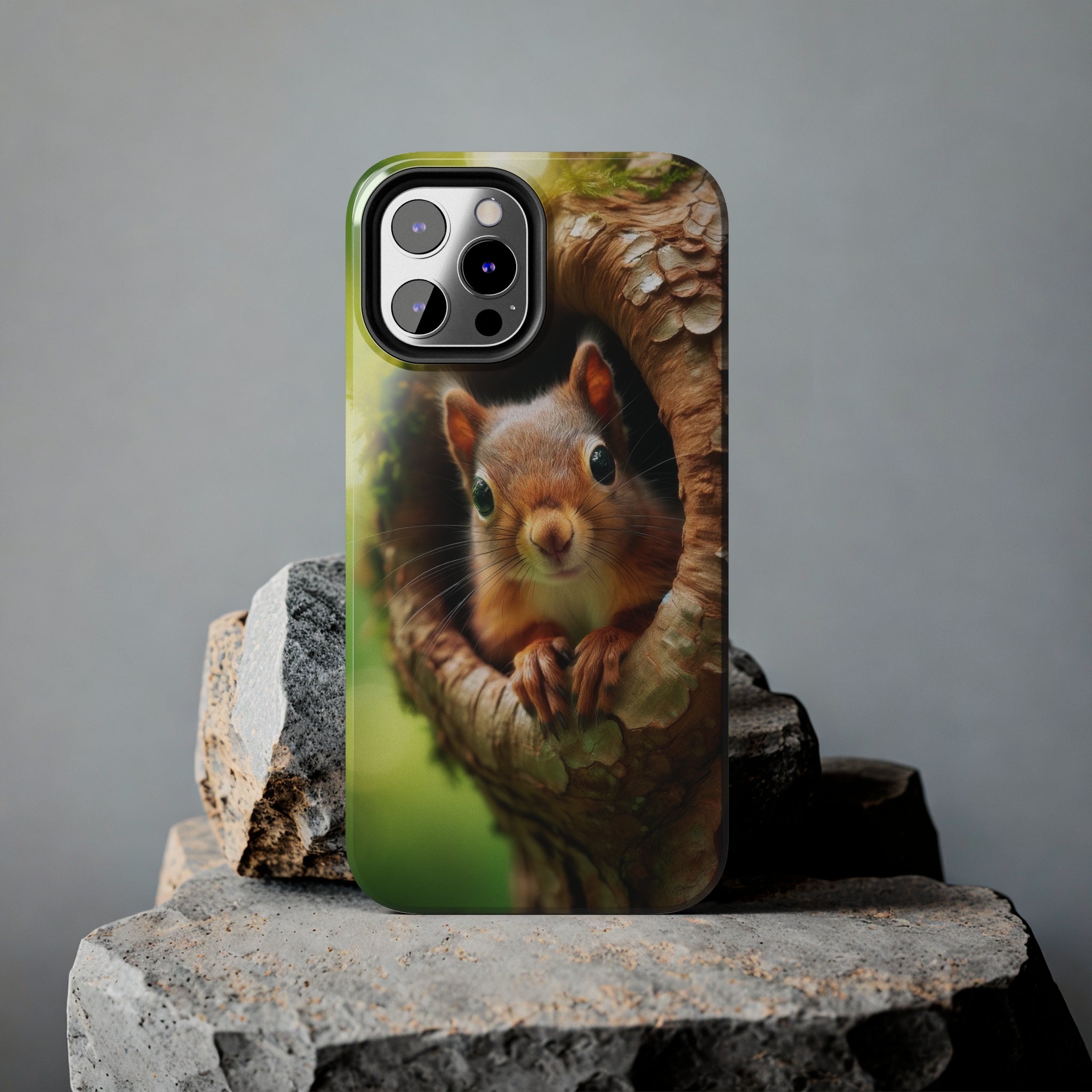 Squirrel in a tree - Tough Phone Case