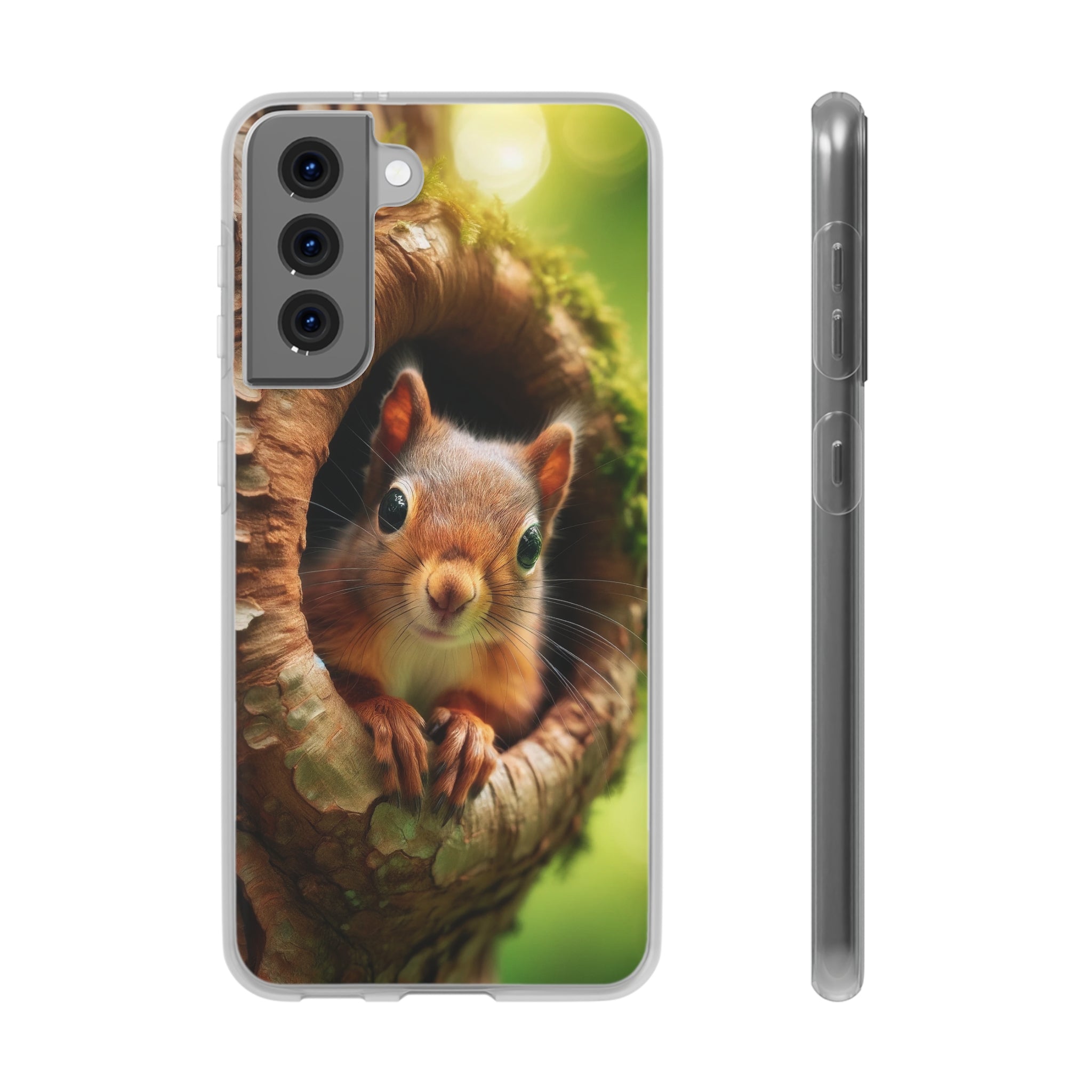 Squirrel in a treehole - Flexi Case (Samsung only)