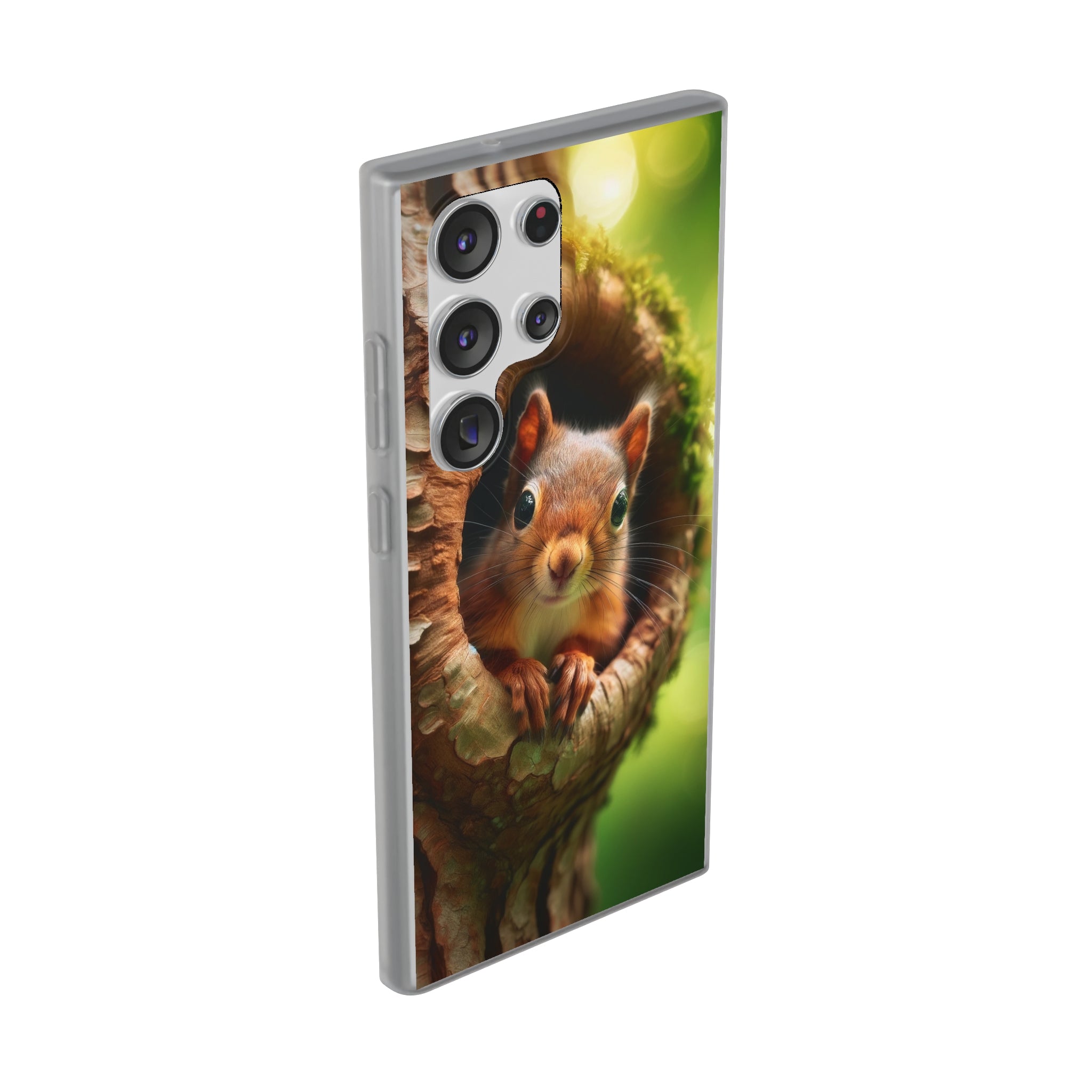 Squirrel in a treehole - Flexi Case (Samsung only)