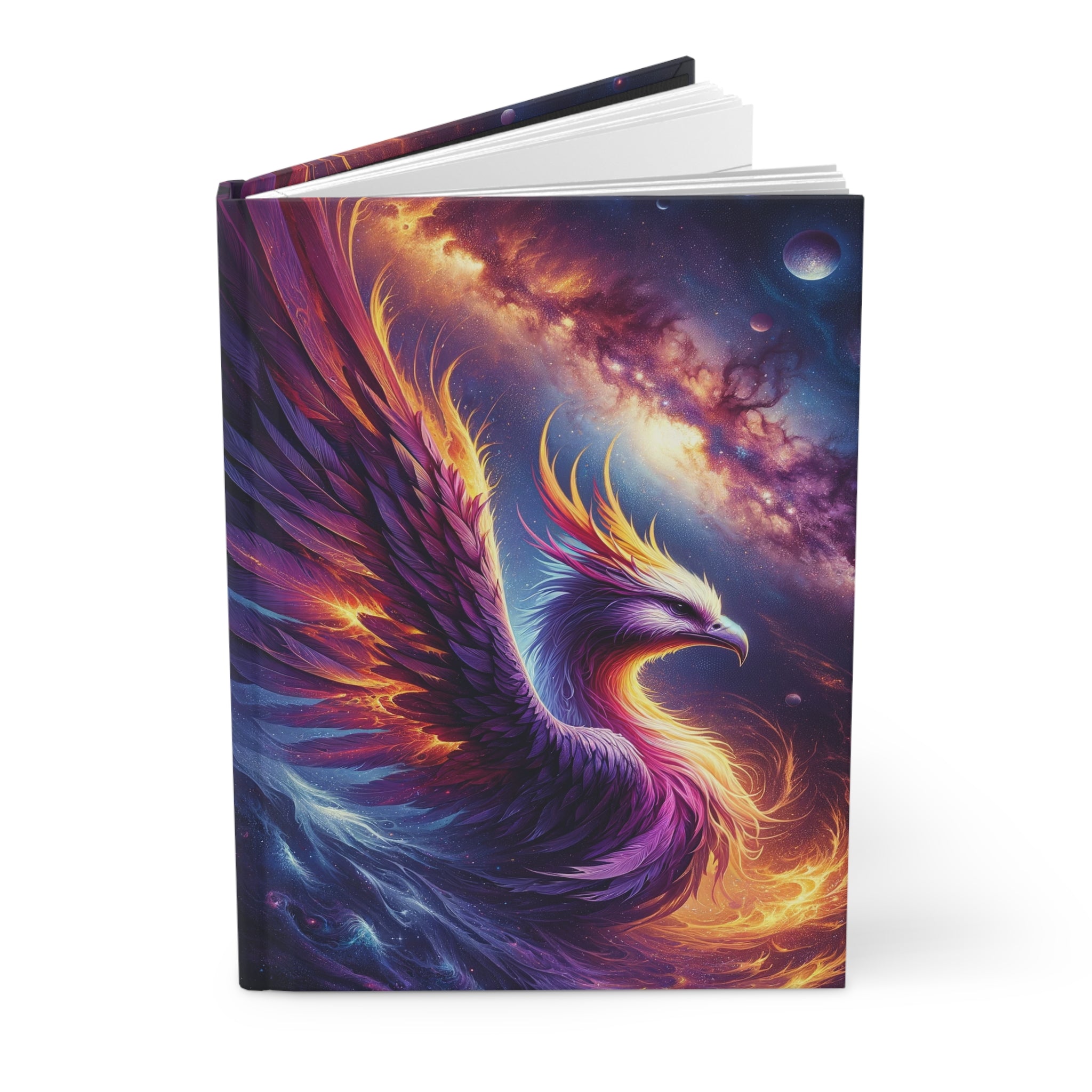 Purple Phoenix - Hardcover Notebook