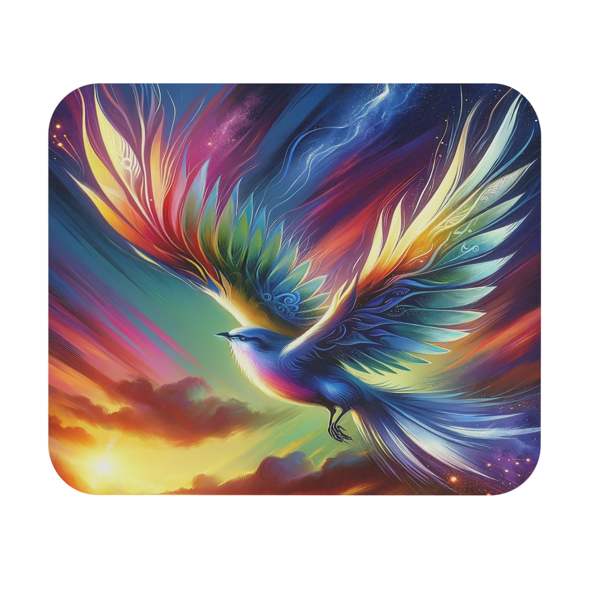 Bird with colourful feathers - Mouse Pad (Rectangle)