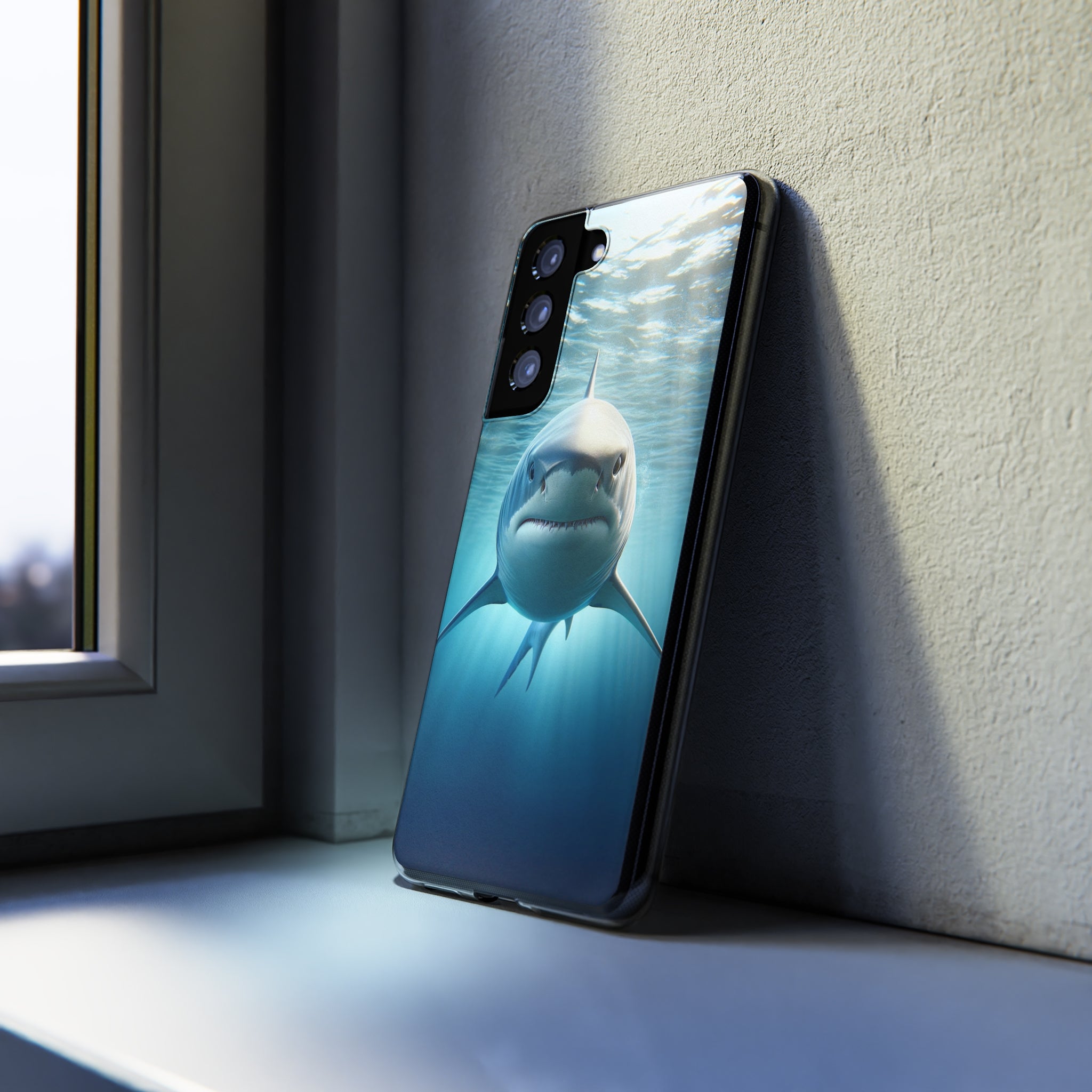 Curious Shark - Soft Phone Case