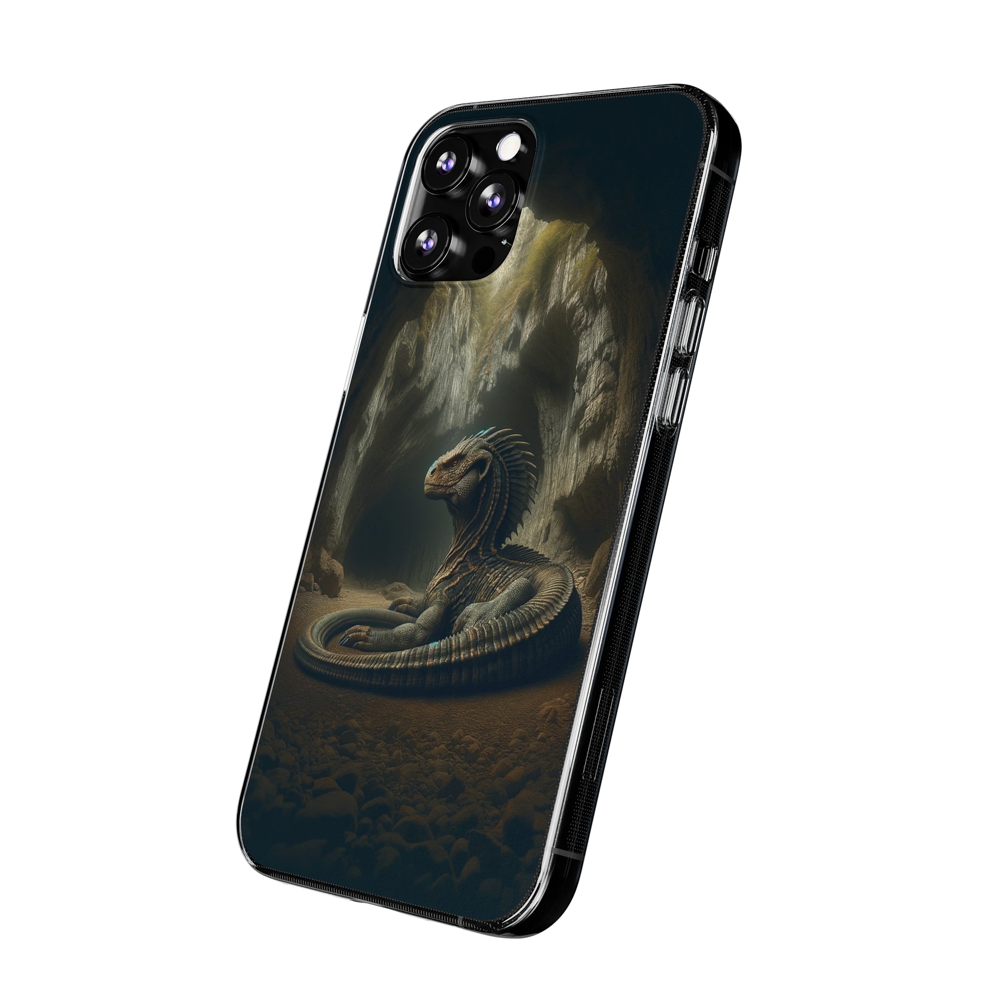 Basilisk in a cave - Soft Phone Case