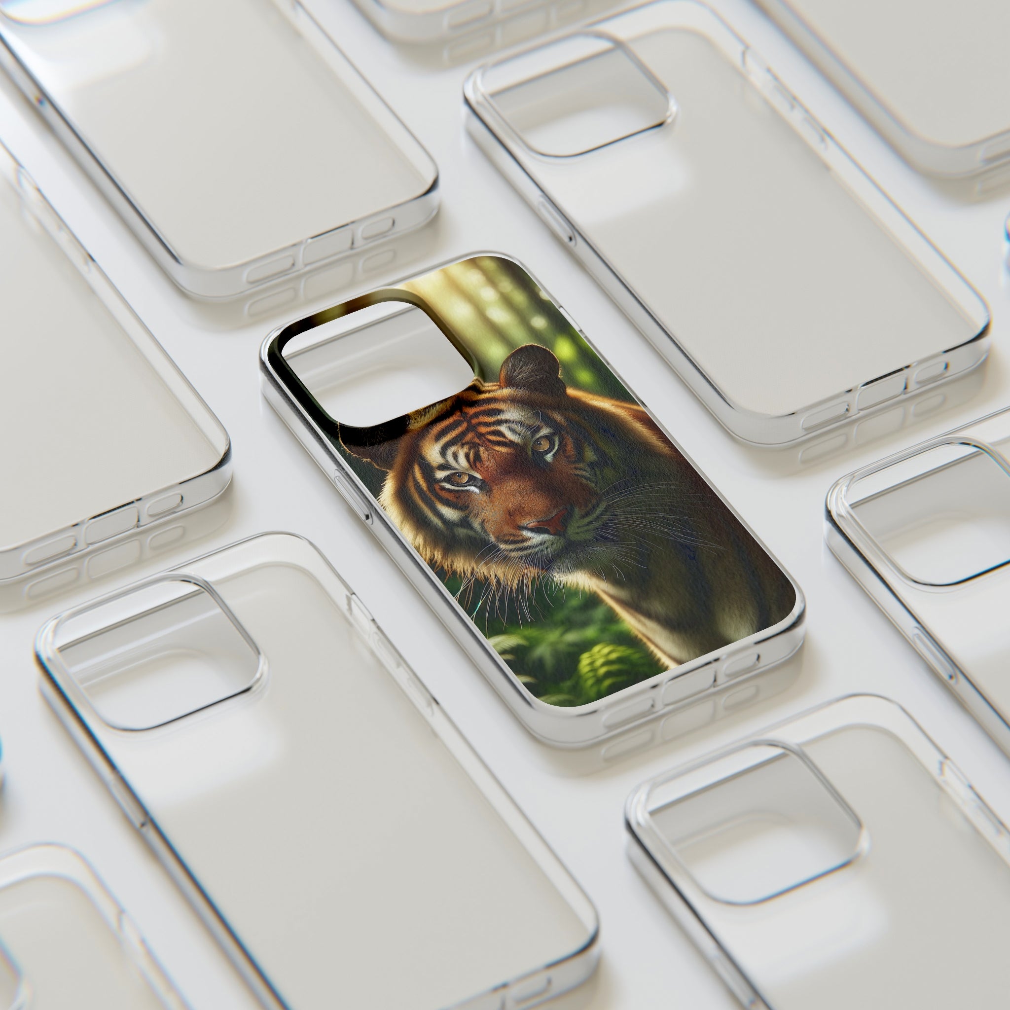 Curious Tiger - Soft Phone Case