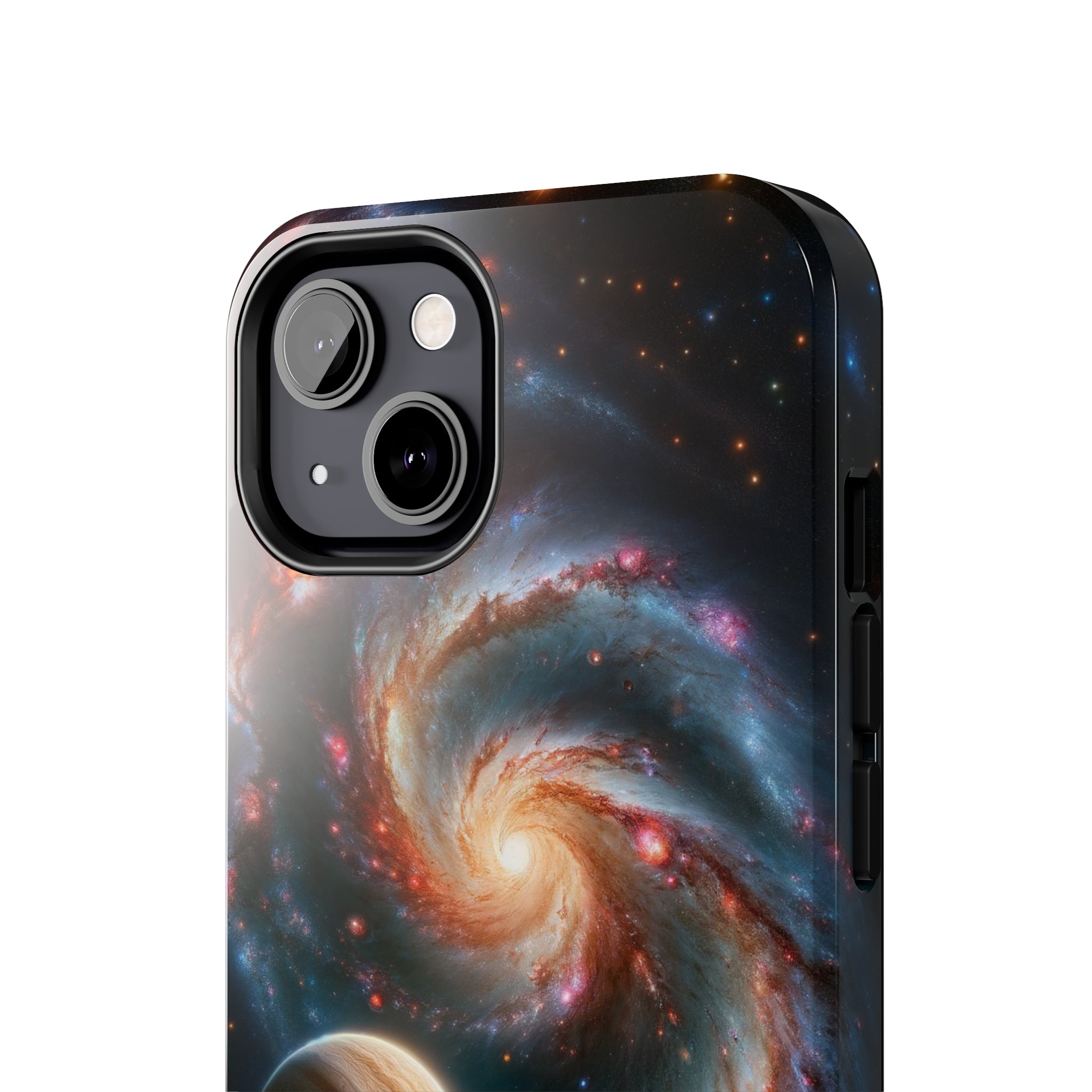 Yellow planet and wormhole - Tough Phone Case