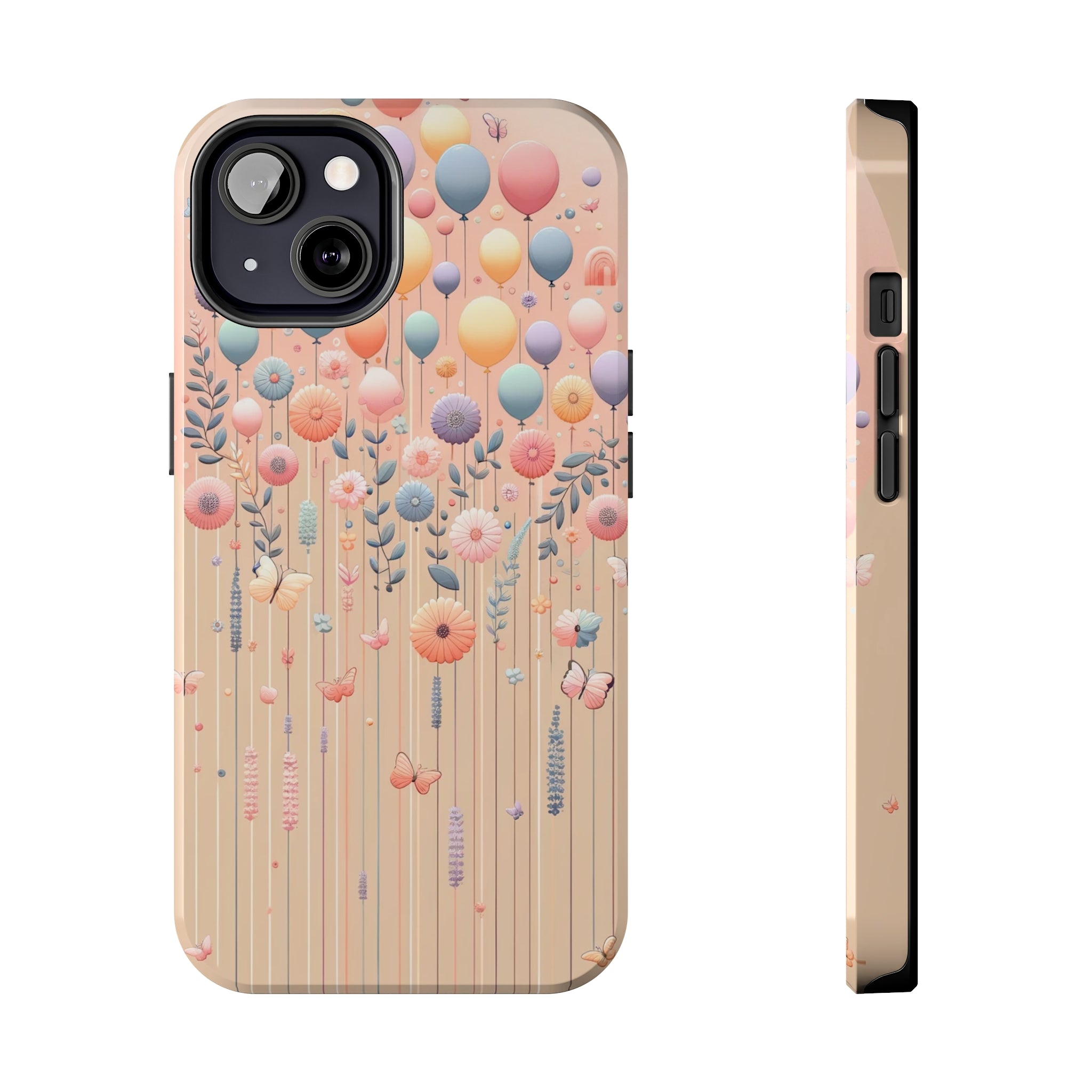 Balloons and flowers - Tough Phone Case