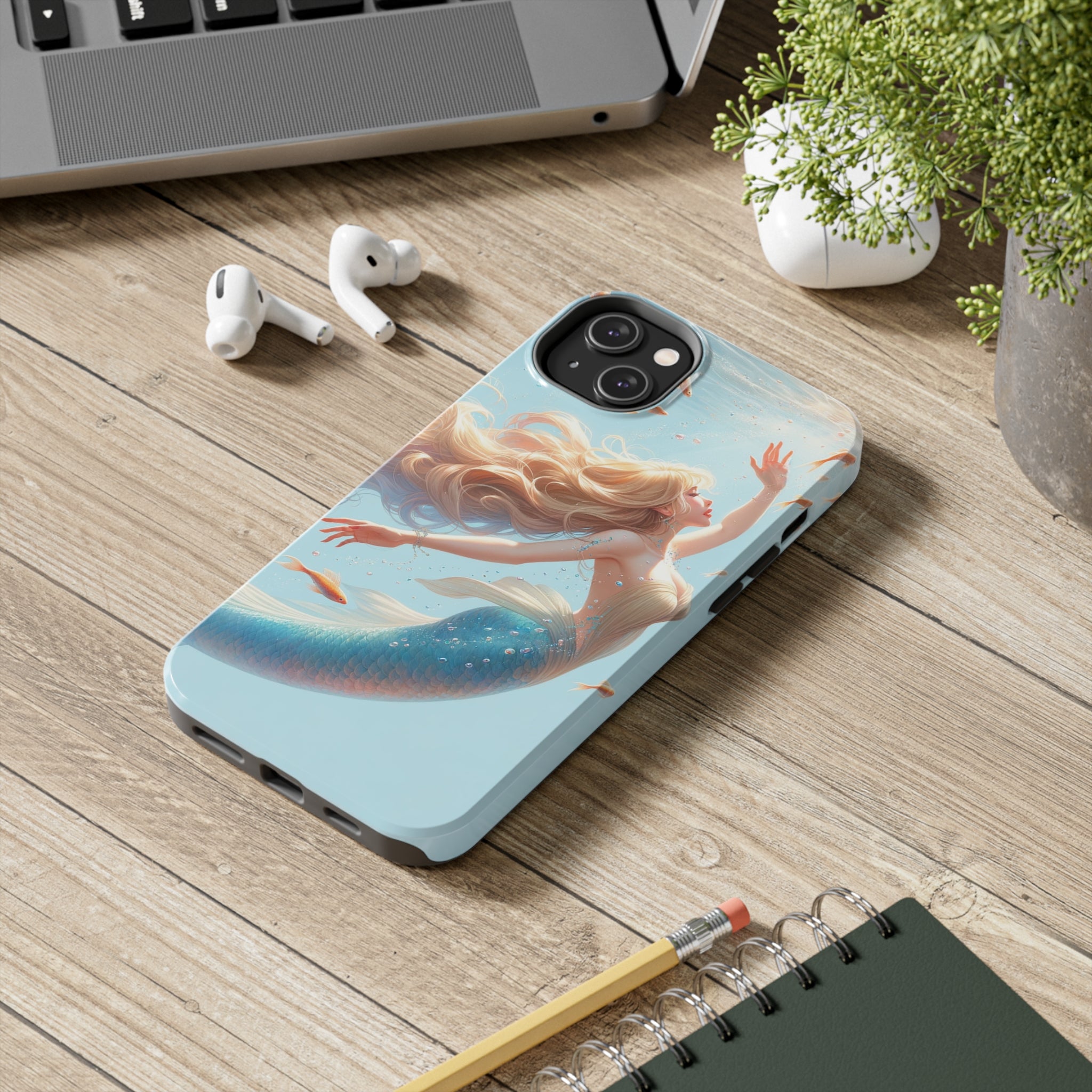 Blond mermaid - Tough Phone Case