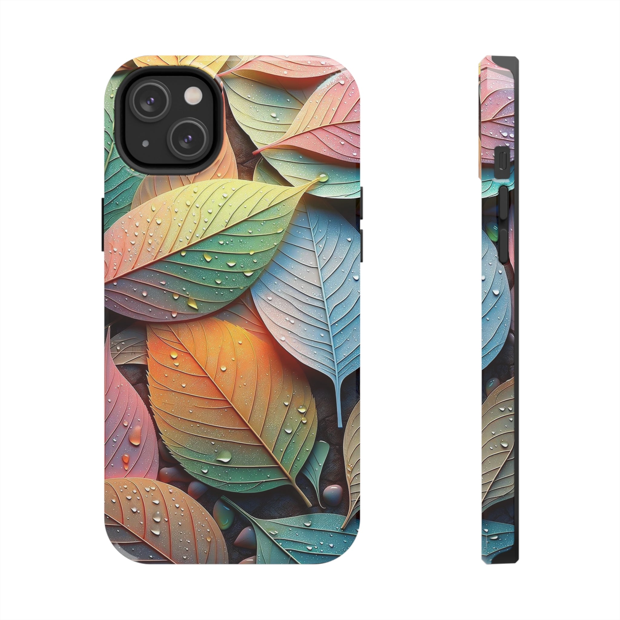 Pastel coloured leaves - Tough Phone Case