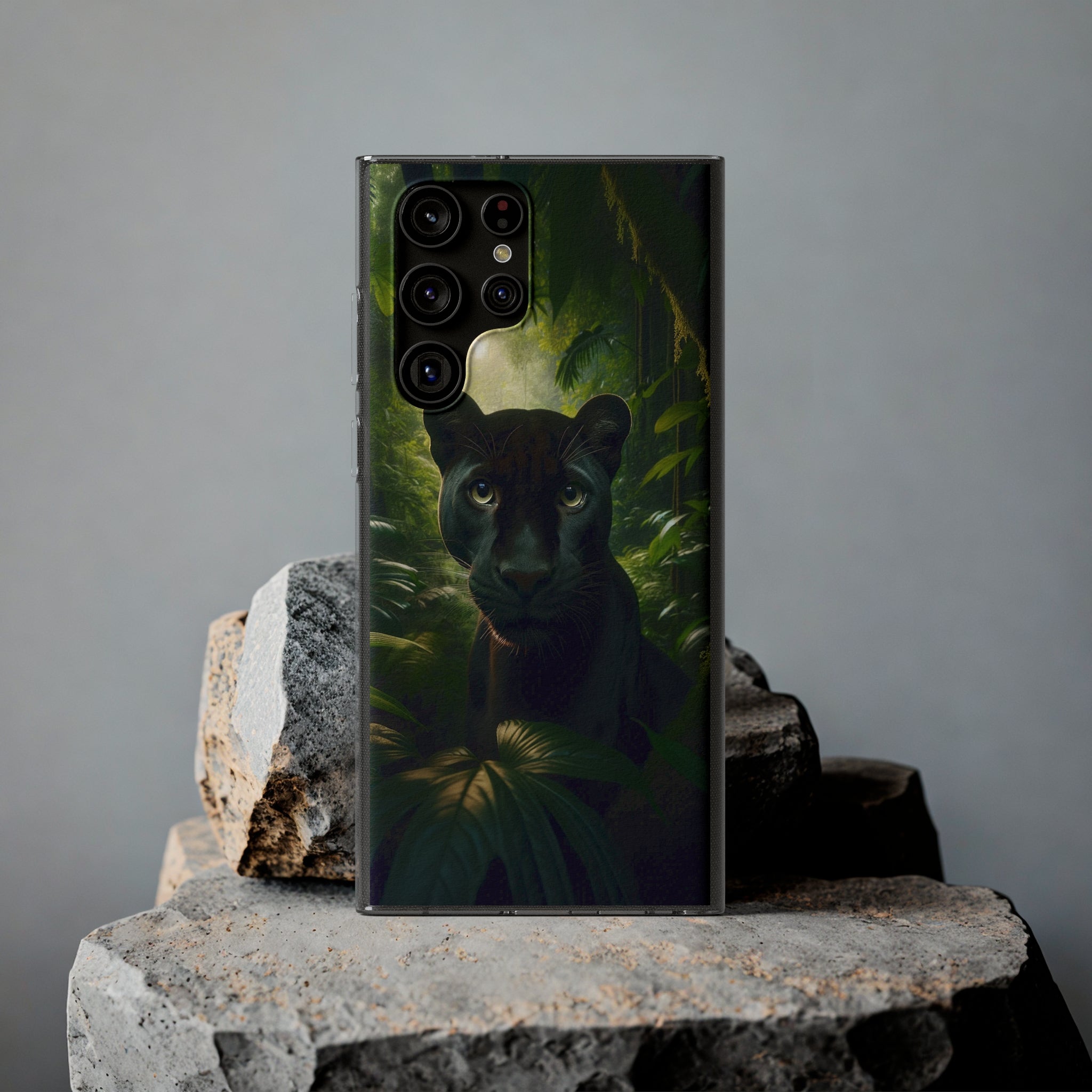 Curious Panther - Soft Phone Case