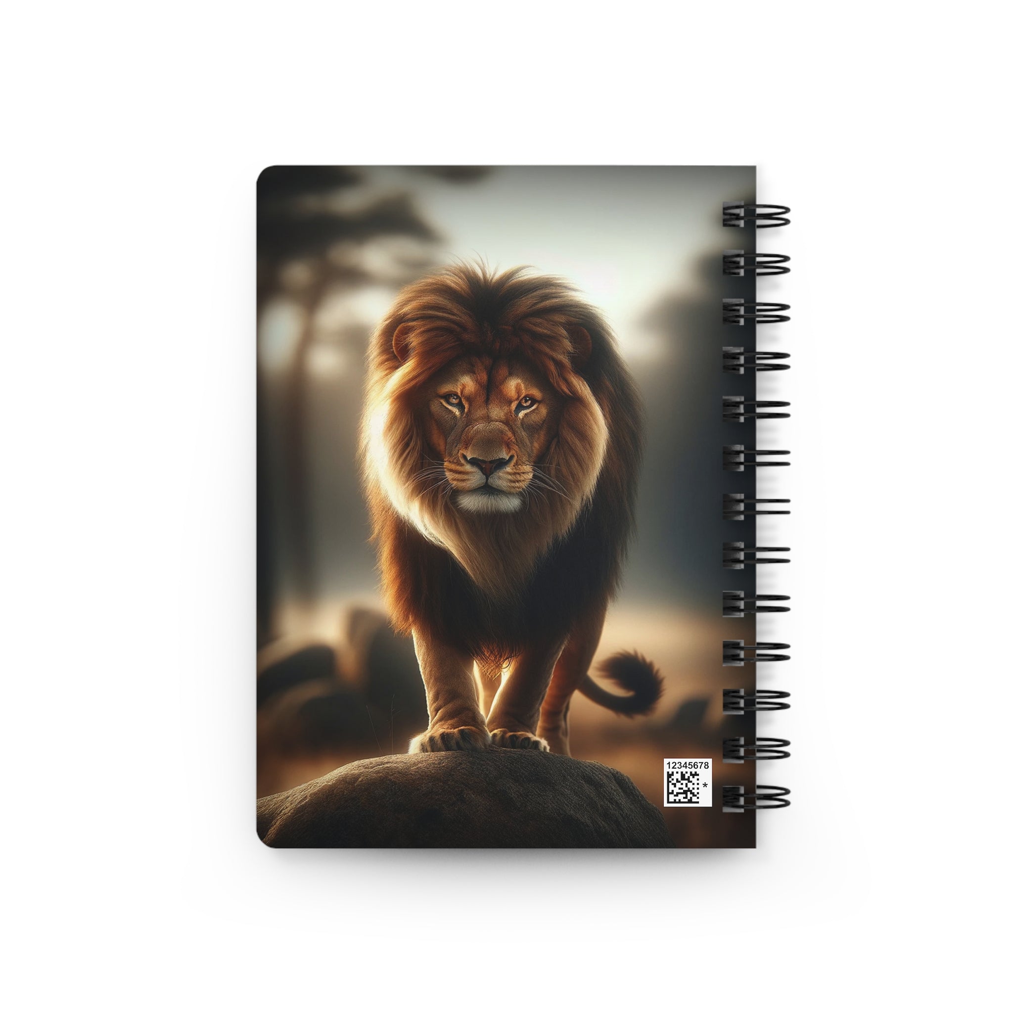 A curious lion 2 - Spiral Notebook