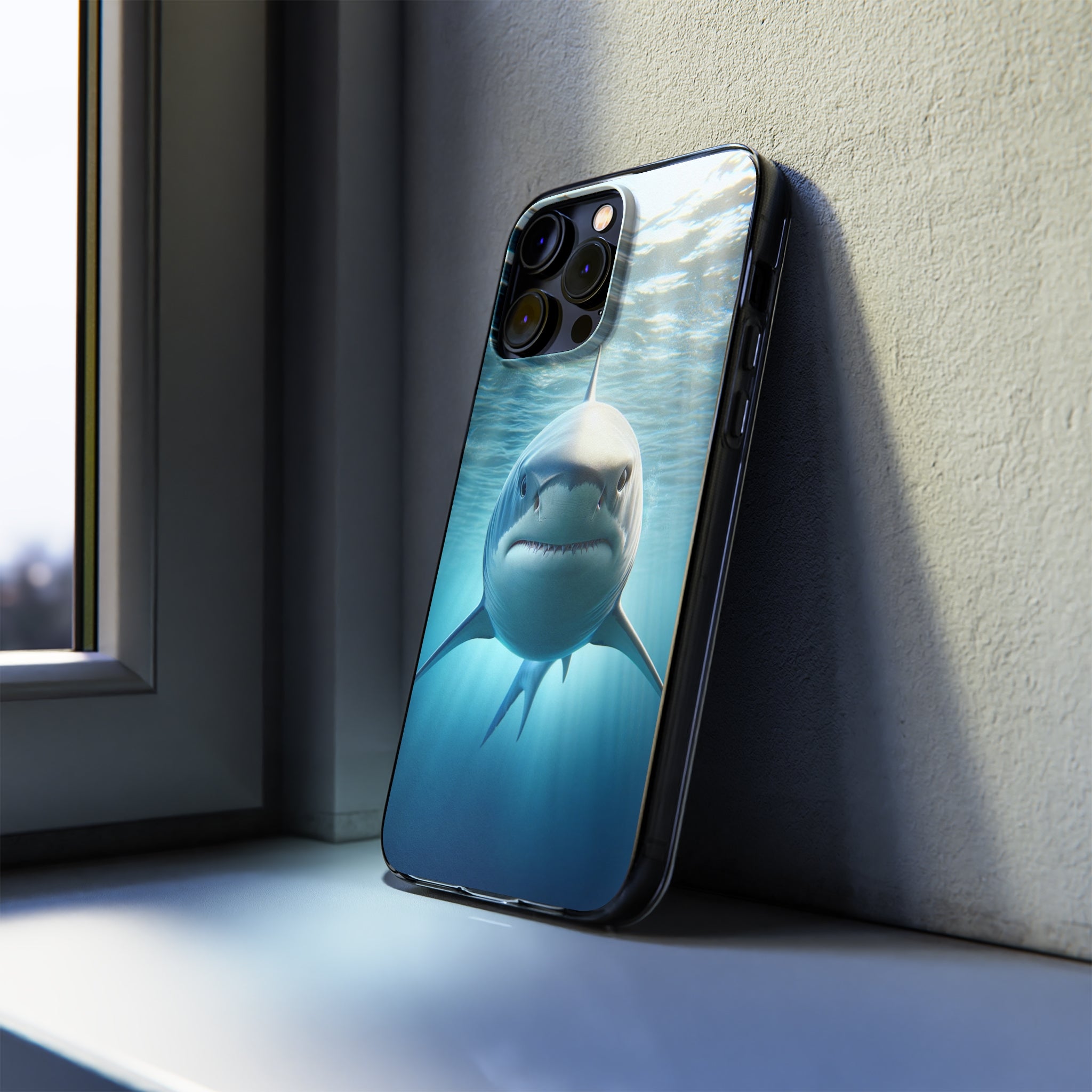 Curious Shark - Soft Phone Case