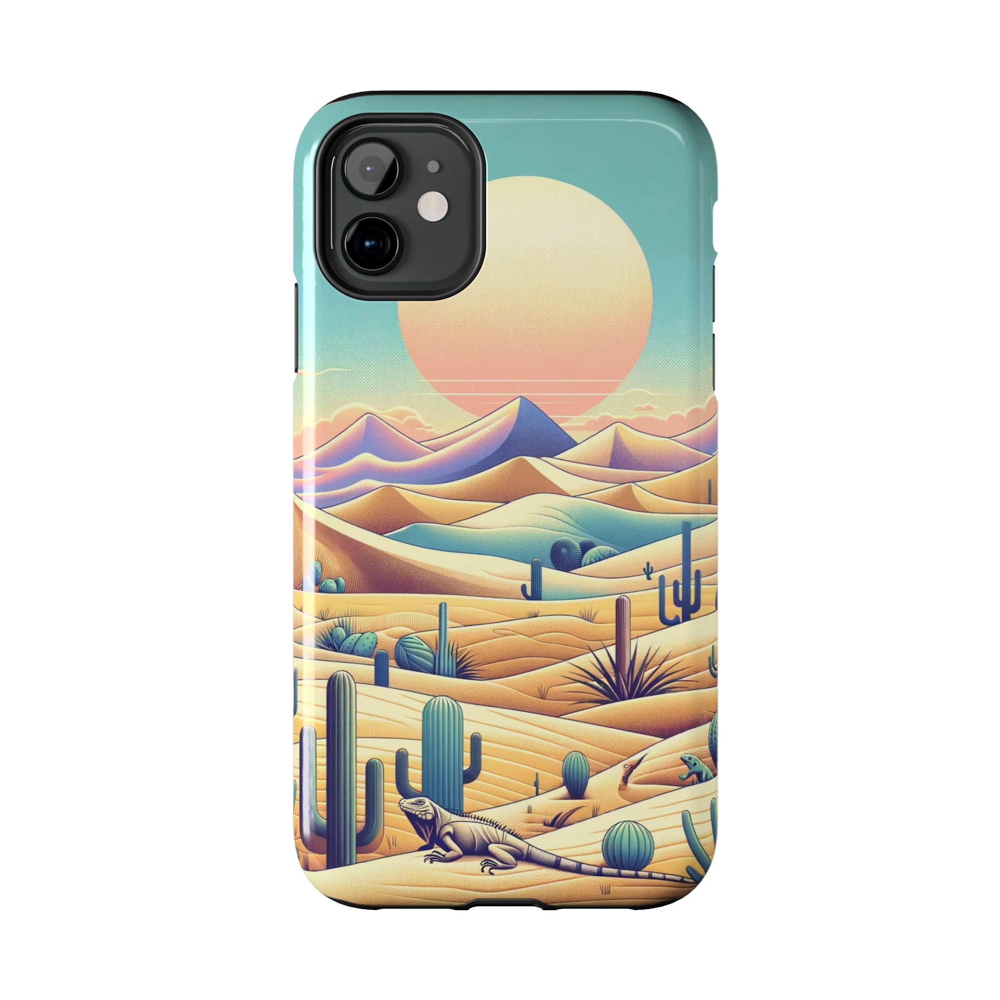 Iguana in the desert 2 - Tough Phone Case