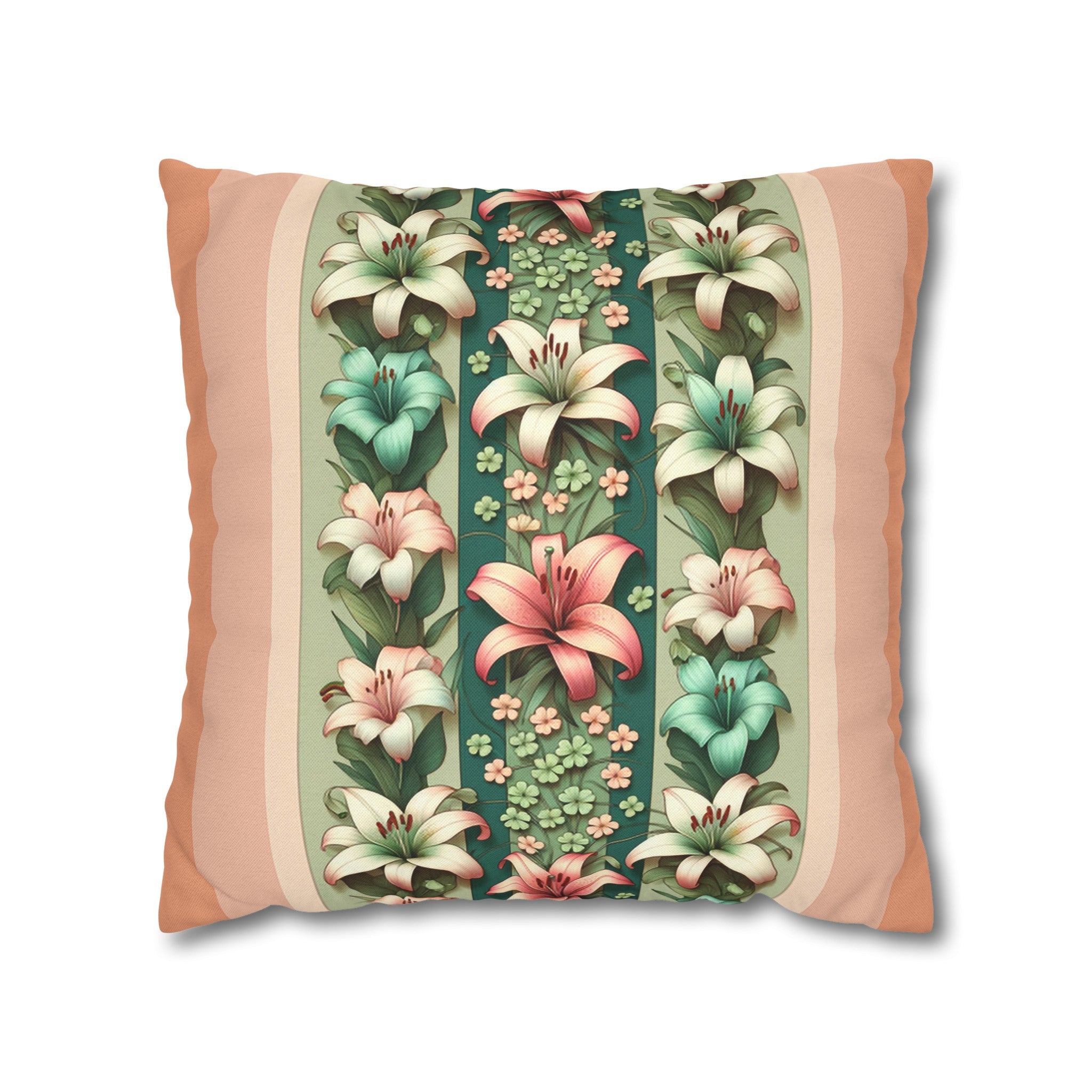 Lilies 3 - Polyester Square Pillowcase