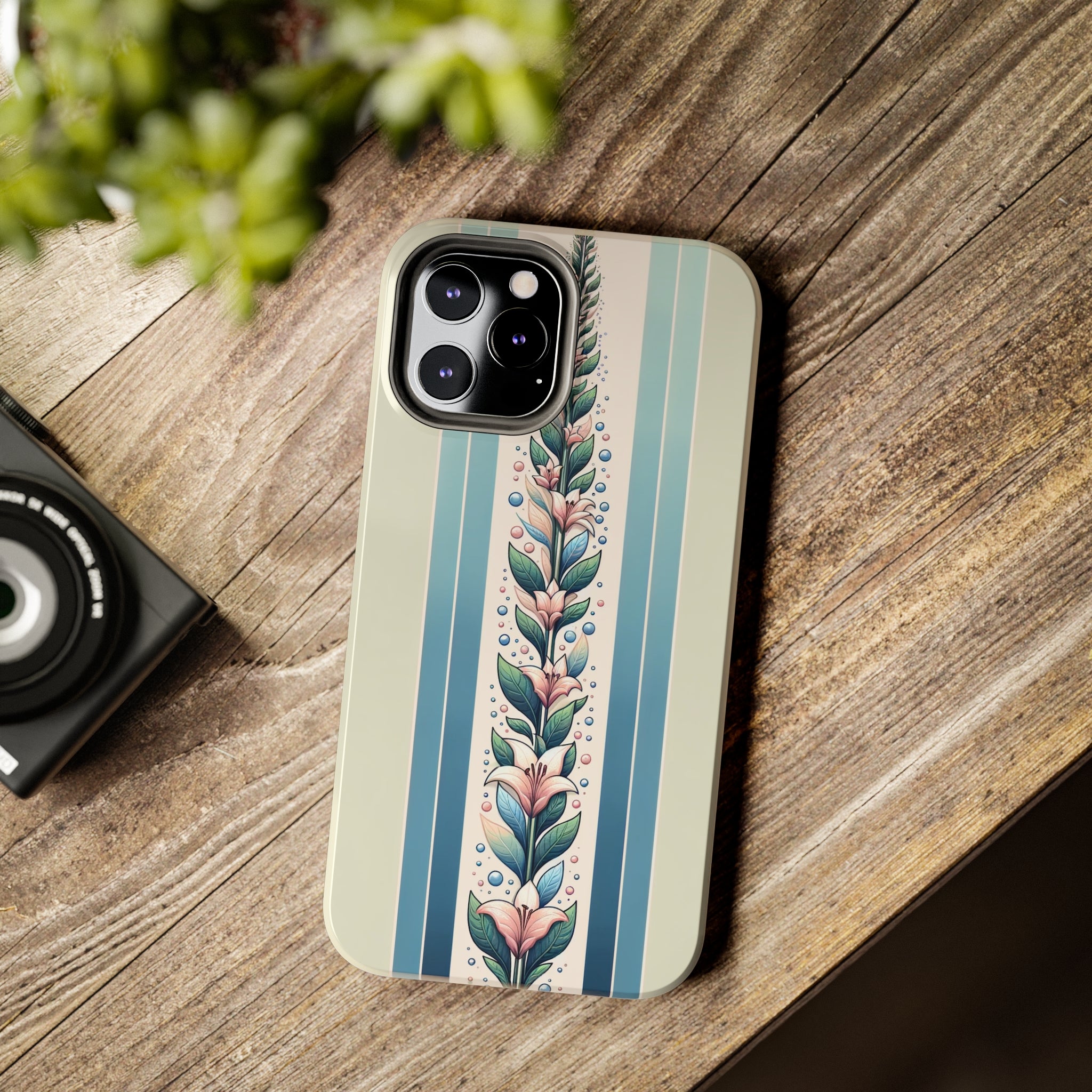 Lilies and leaves - Tough Phone Case