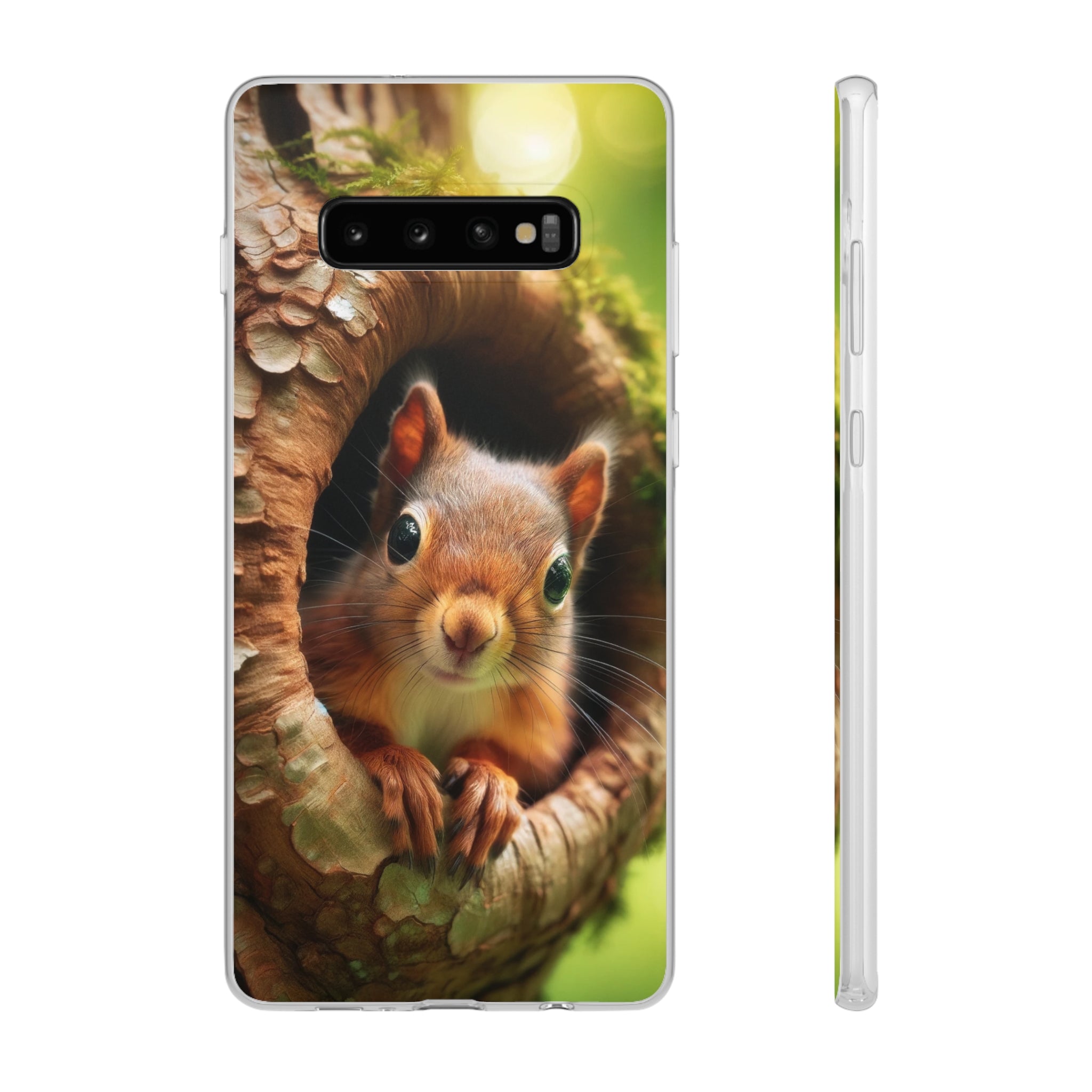 Squirrel in a treehole - Flexi Case (Samsung only)