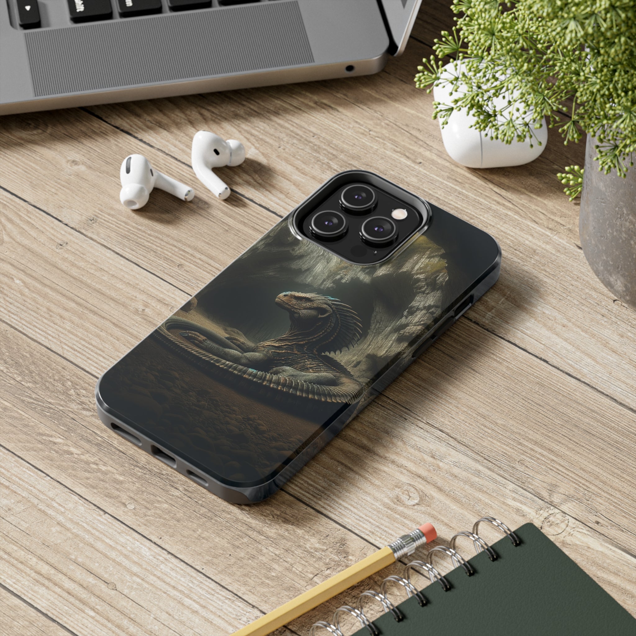 Basilisk in a cave - Tough Phone Case