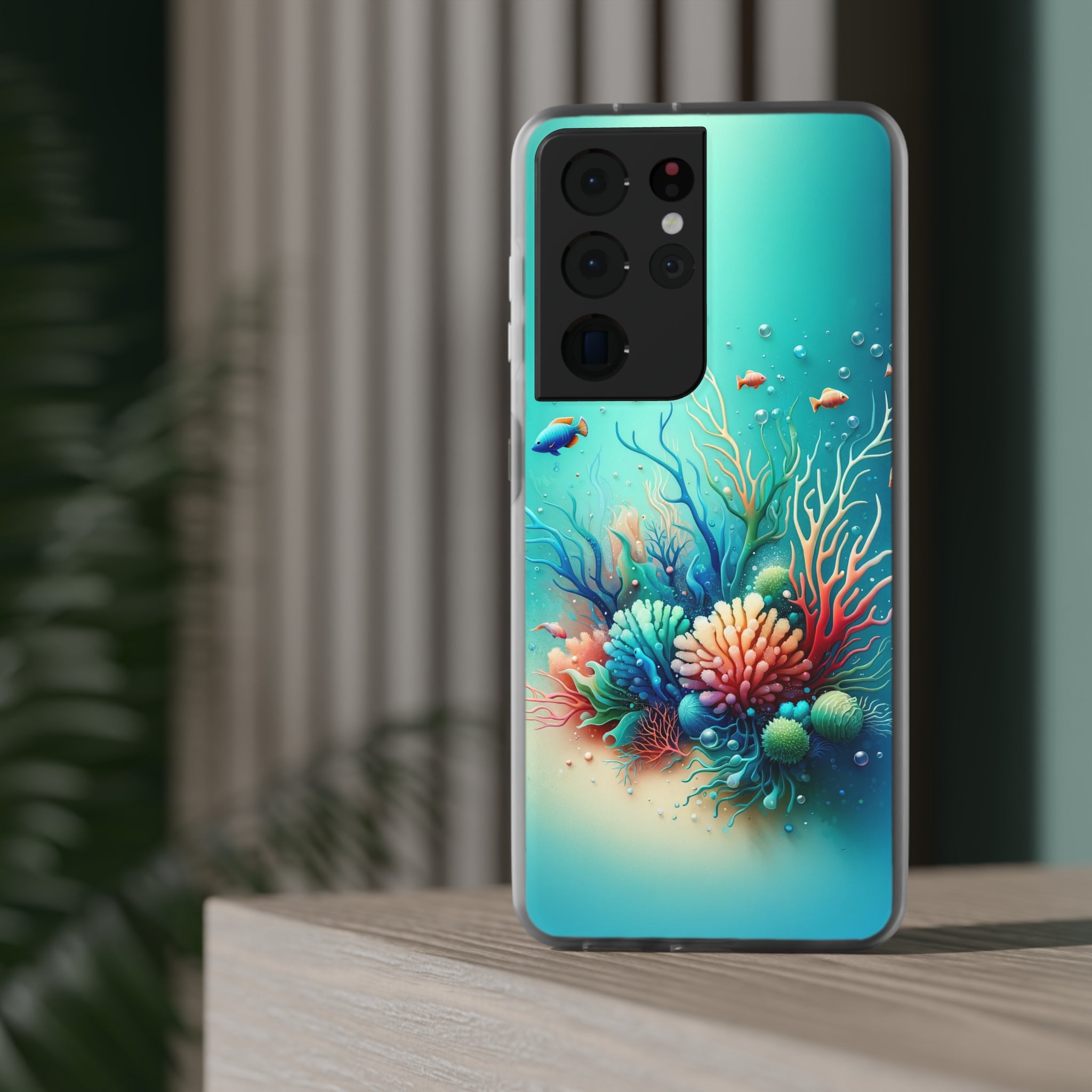 Fish around coral reef - Flexi Case (Samsung only)