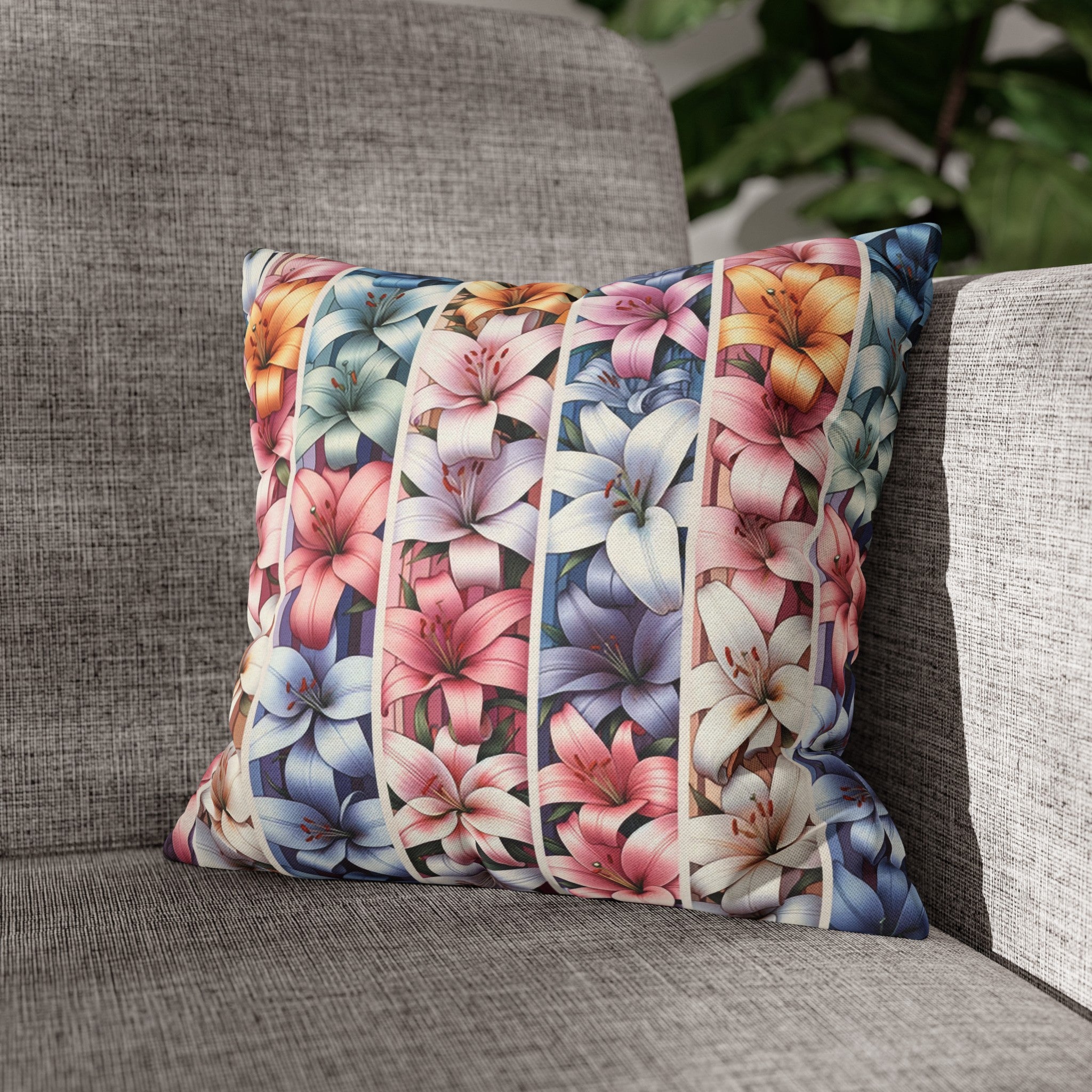 Lilies 5 - Polyester Square Pillowcase