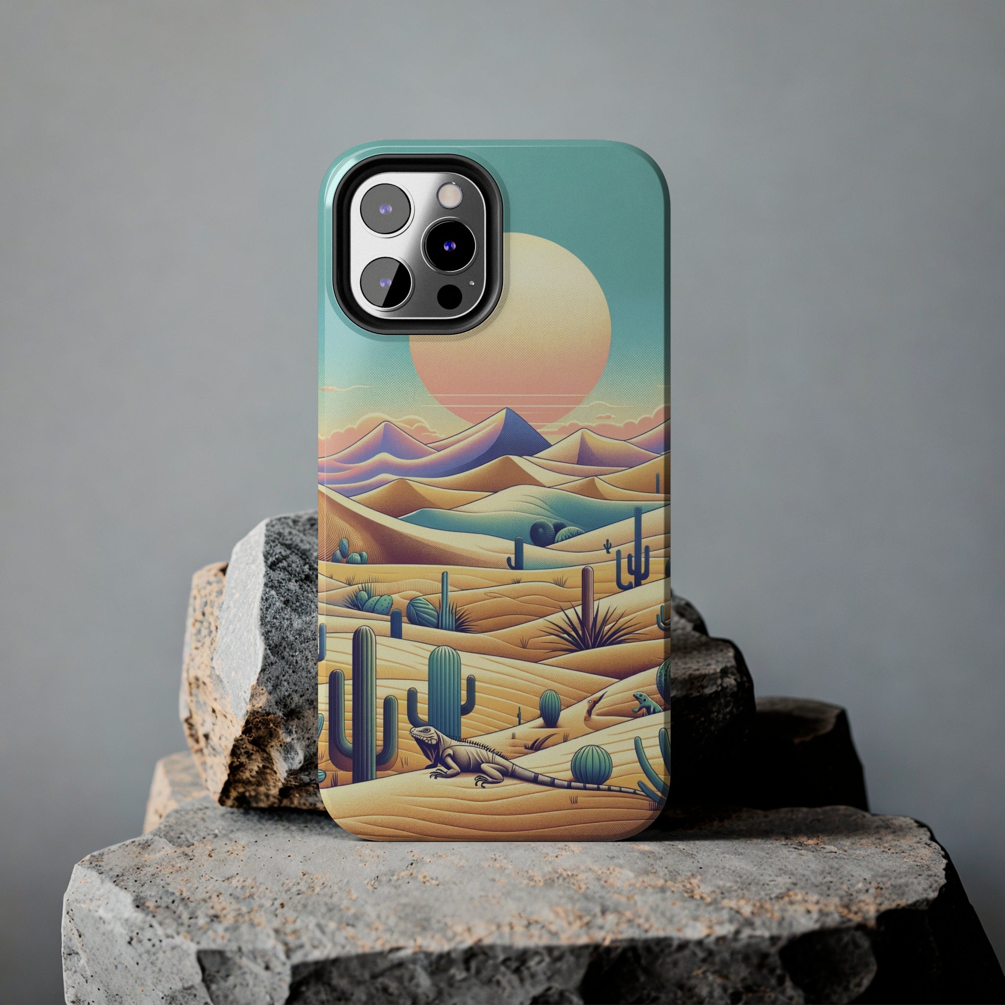 Iguana in the desert 2 - Tough Phone Case