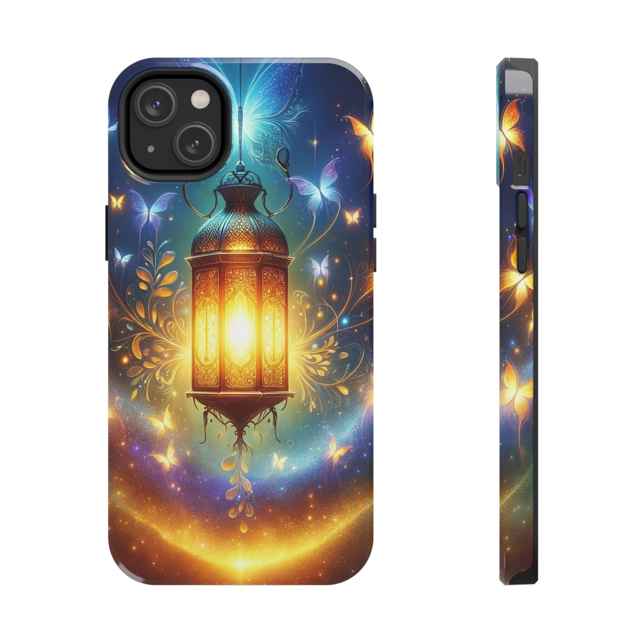 Butterflies around a lamp - Tough Phone Case