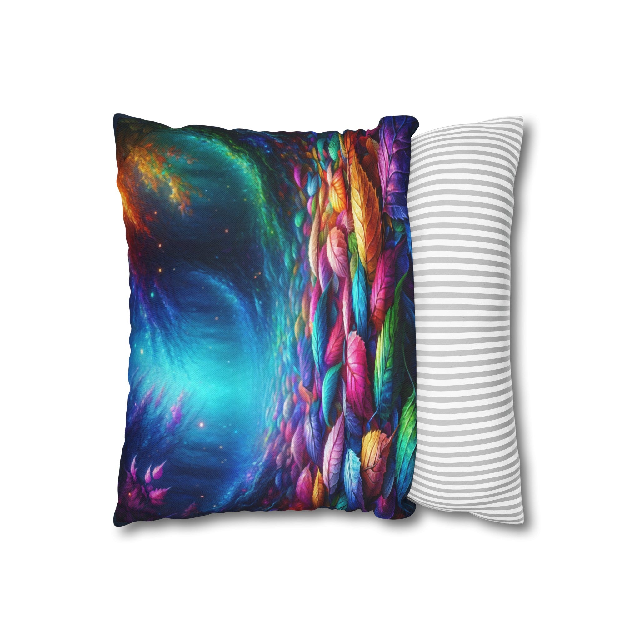 Magical Leaves 1 -  Polyester Square Pillowcase