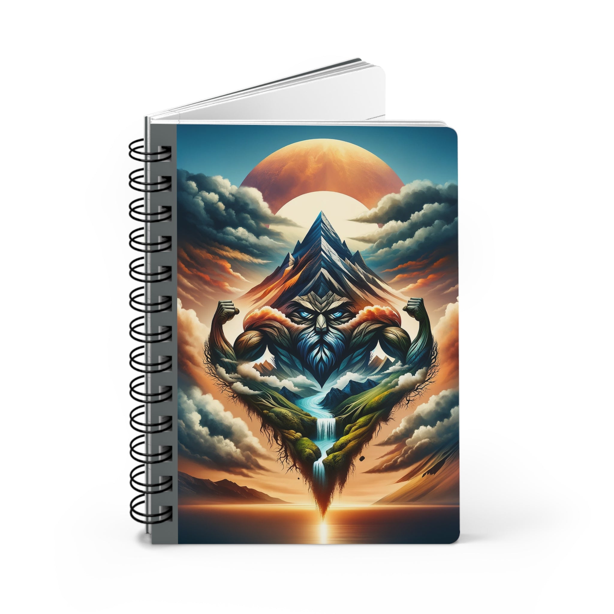 Mountain and Strength - Spiral Notebook