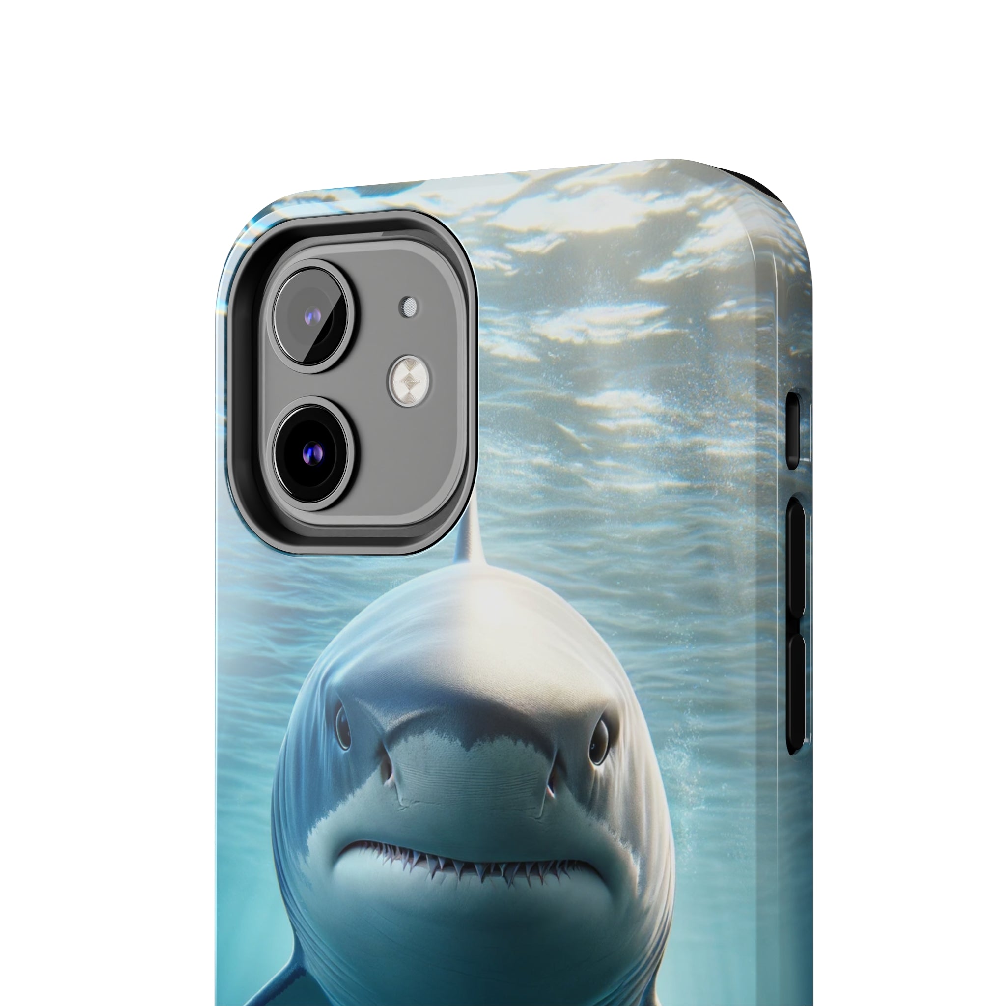 Curious shark - Tough Phone Case