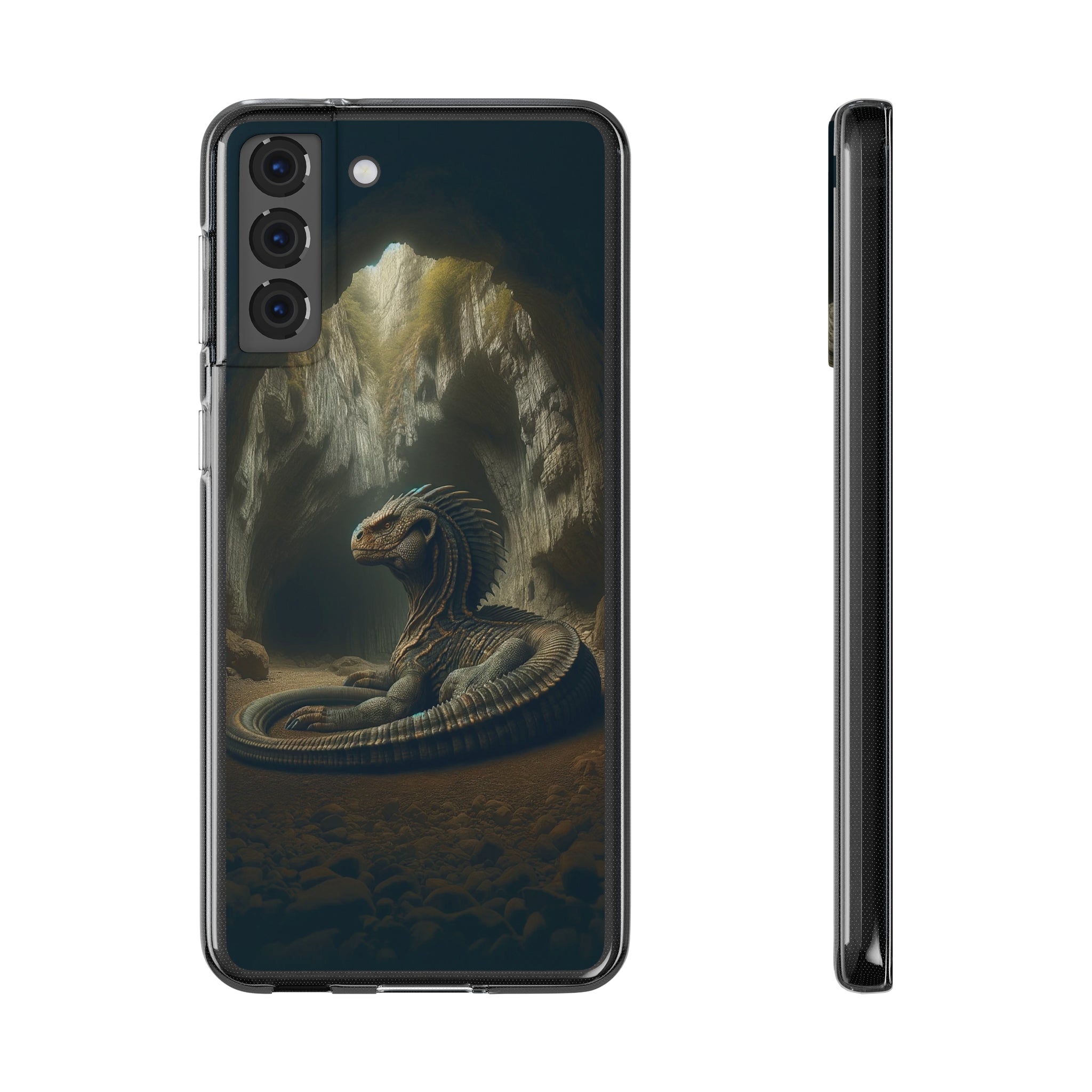 Basilisk in a cave - Soft Phone Case