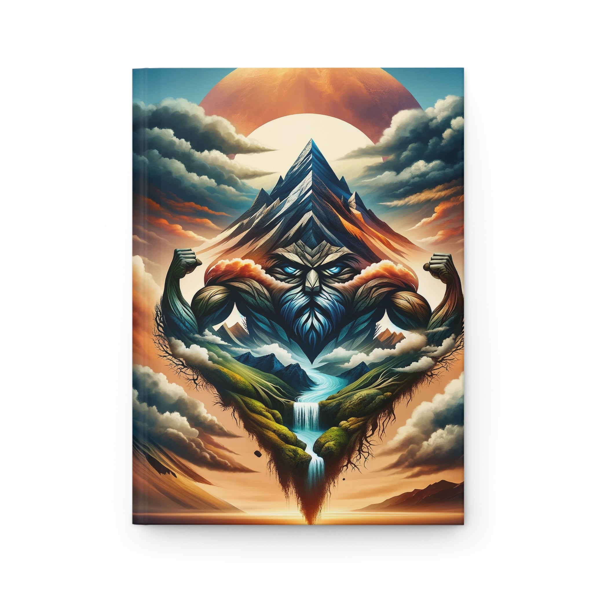 Mountain and Muscle - Hardcover Notebook