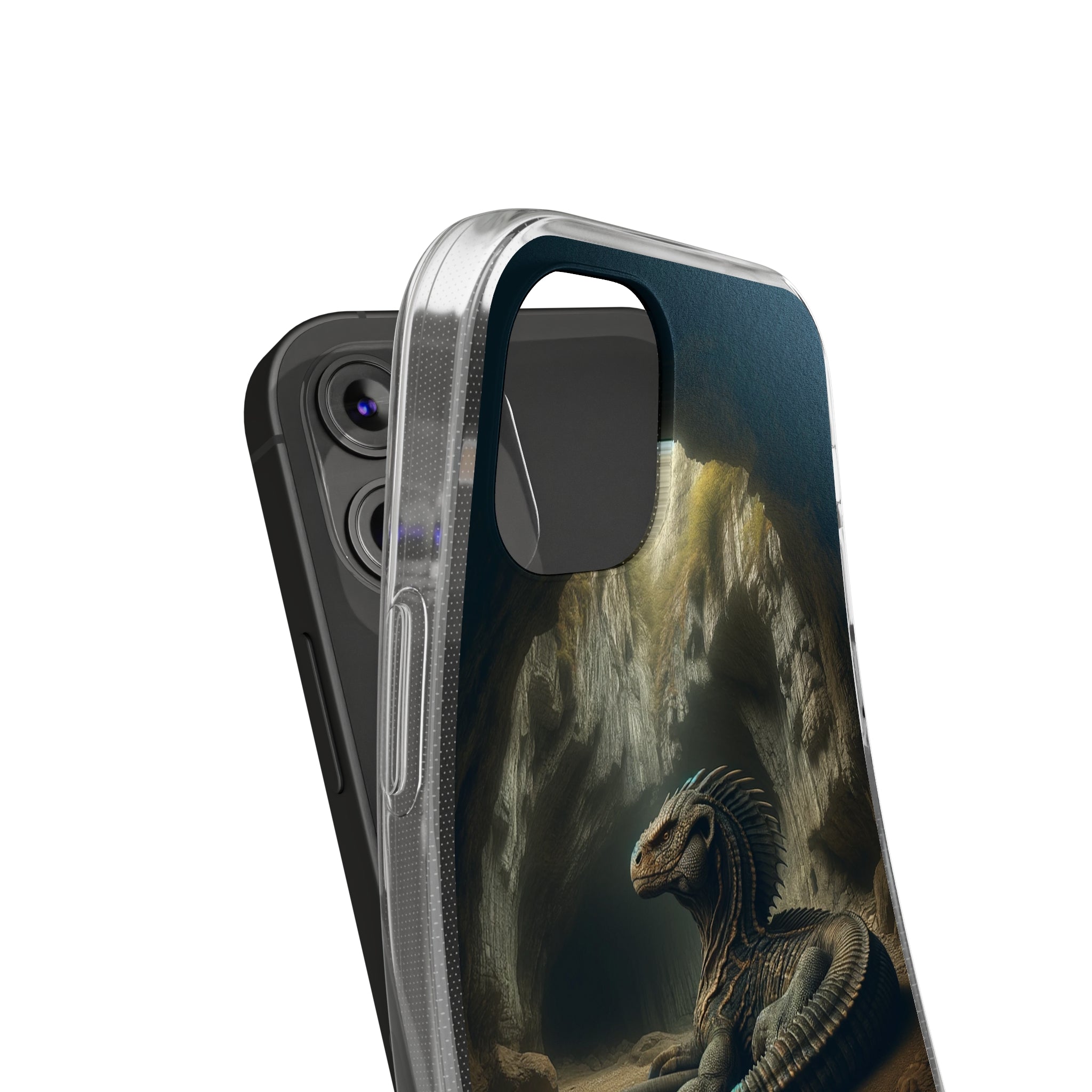 Basilisk in a cave - Soft Phone Case